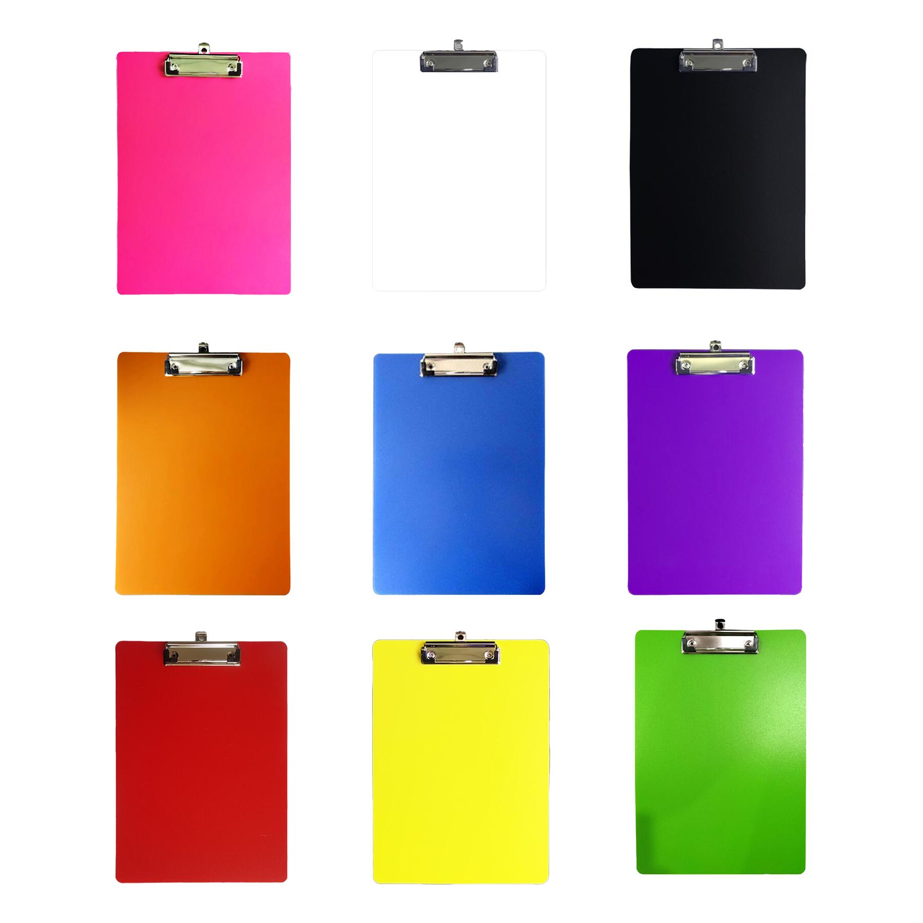 Custom Logo Metal Clip PVC Clipboard
