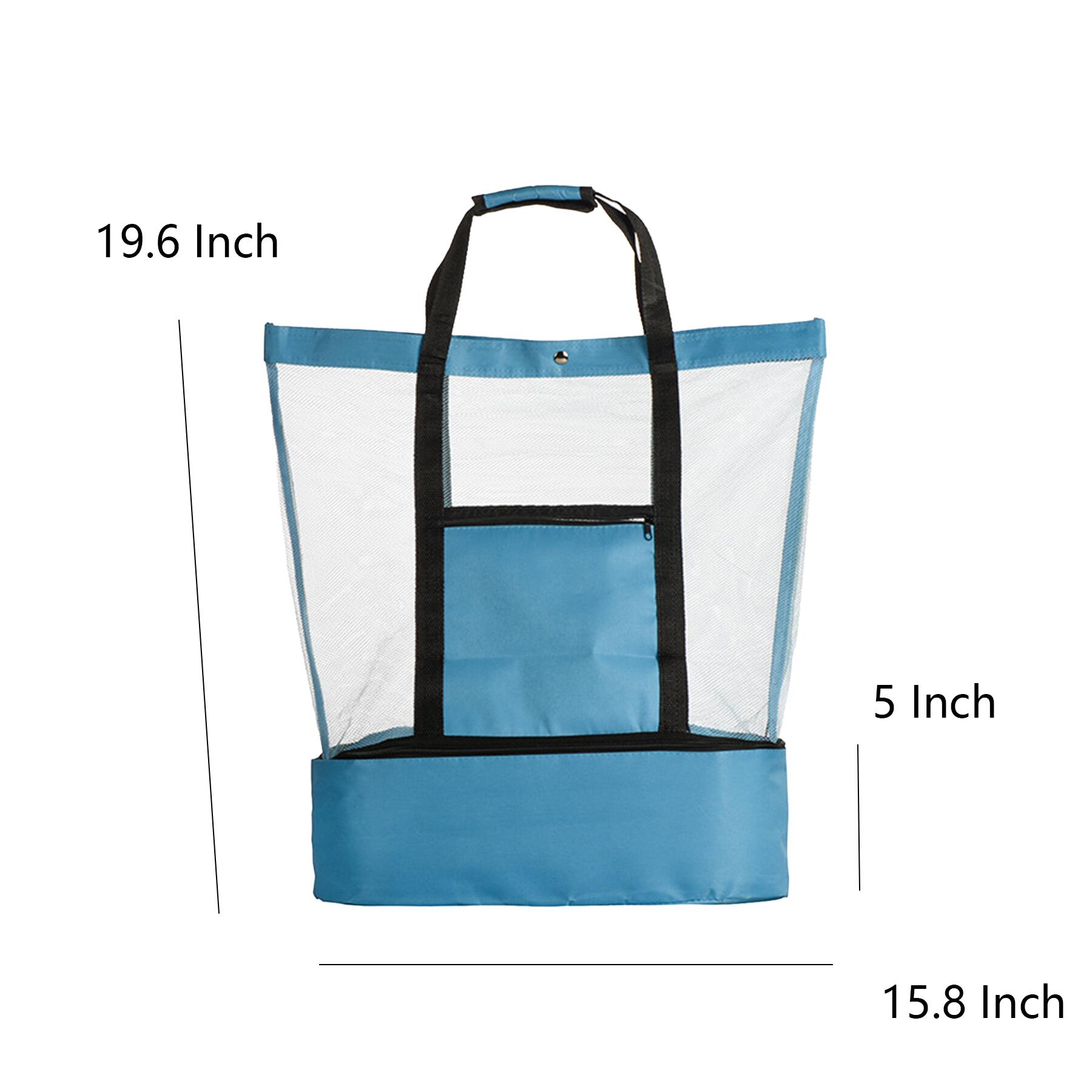 Mesh Tote with Detachable Cooler