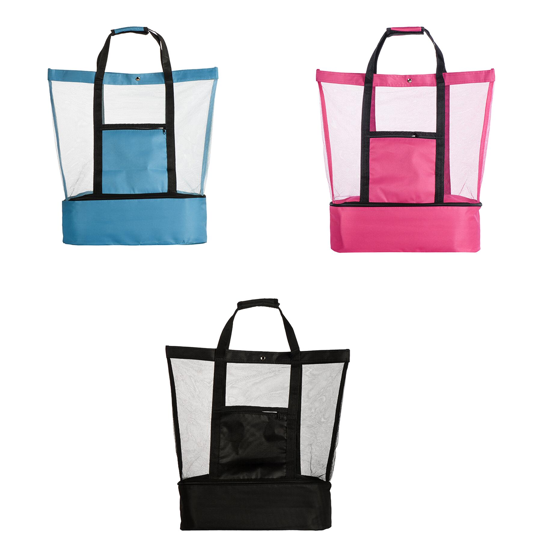 Mesh Tote with Detachable Cooler
