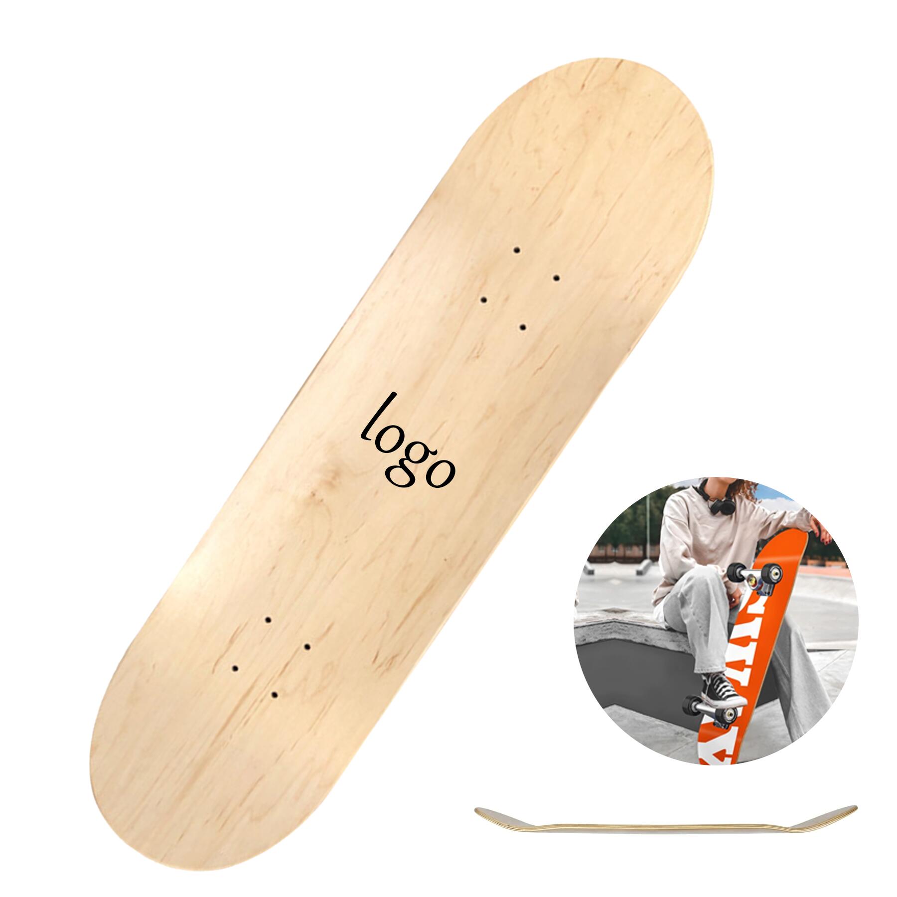 Customizable Maple Wood Skateboard Deck