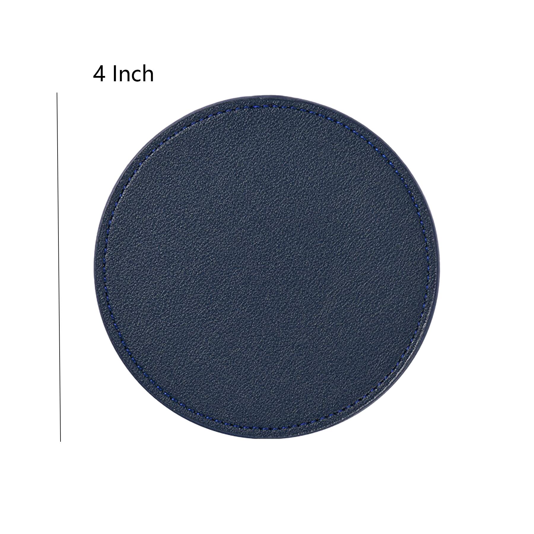 Luxury Leather Coasters with Holder