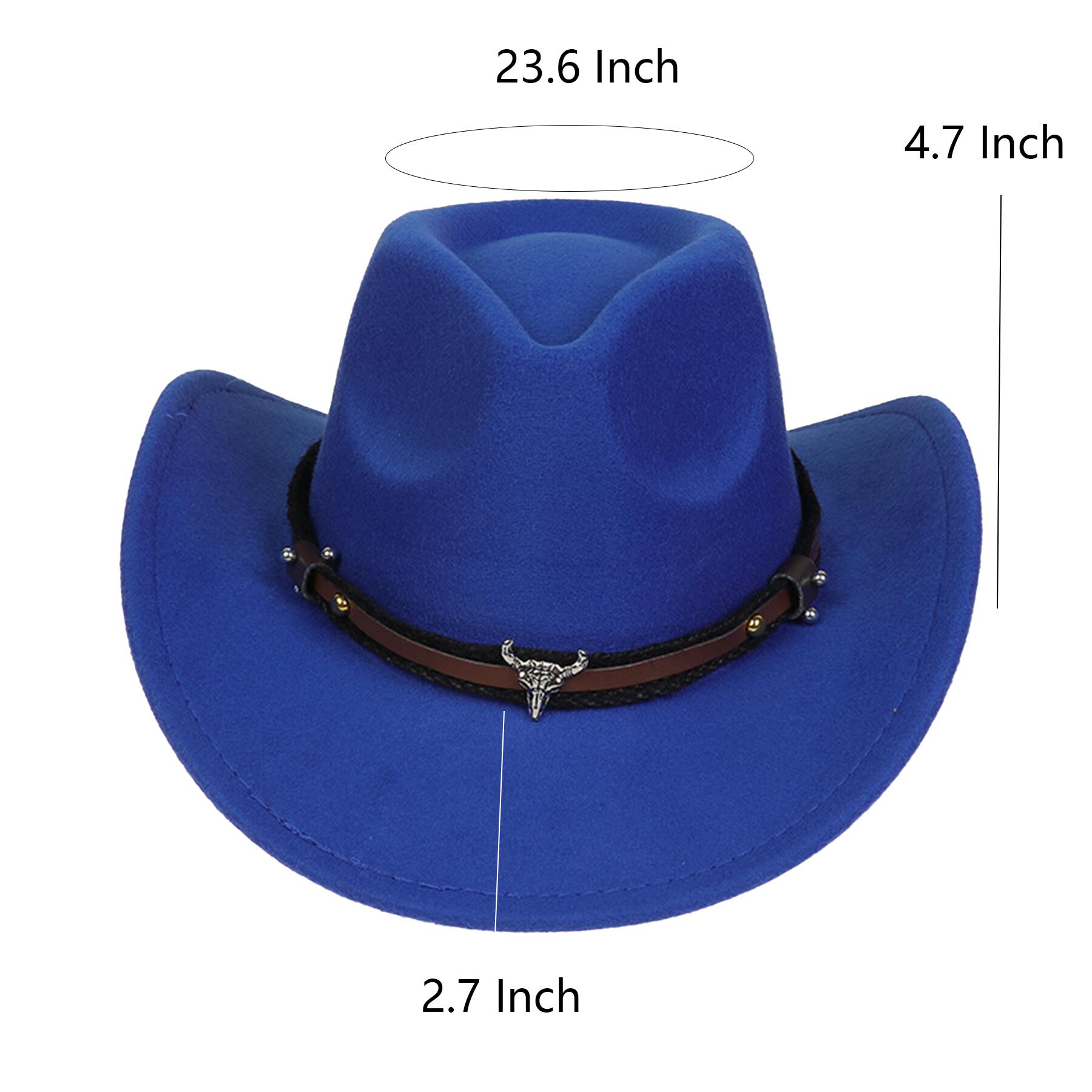 Adjustable Western Cowboy Felt Hat
