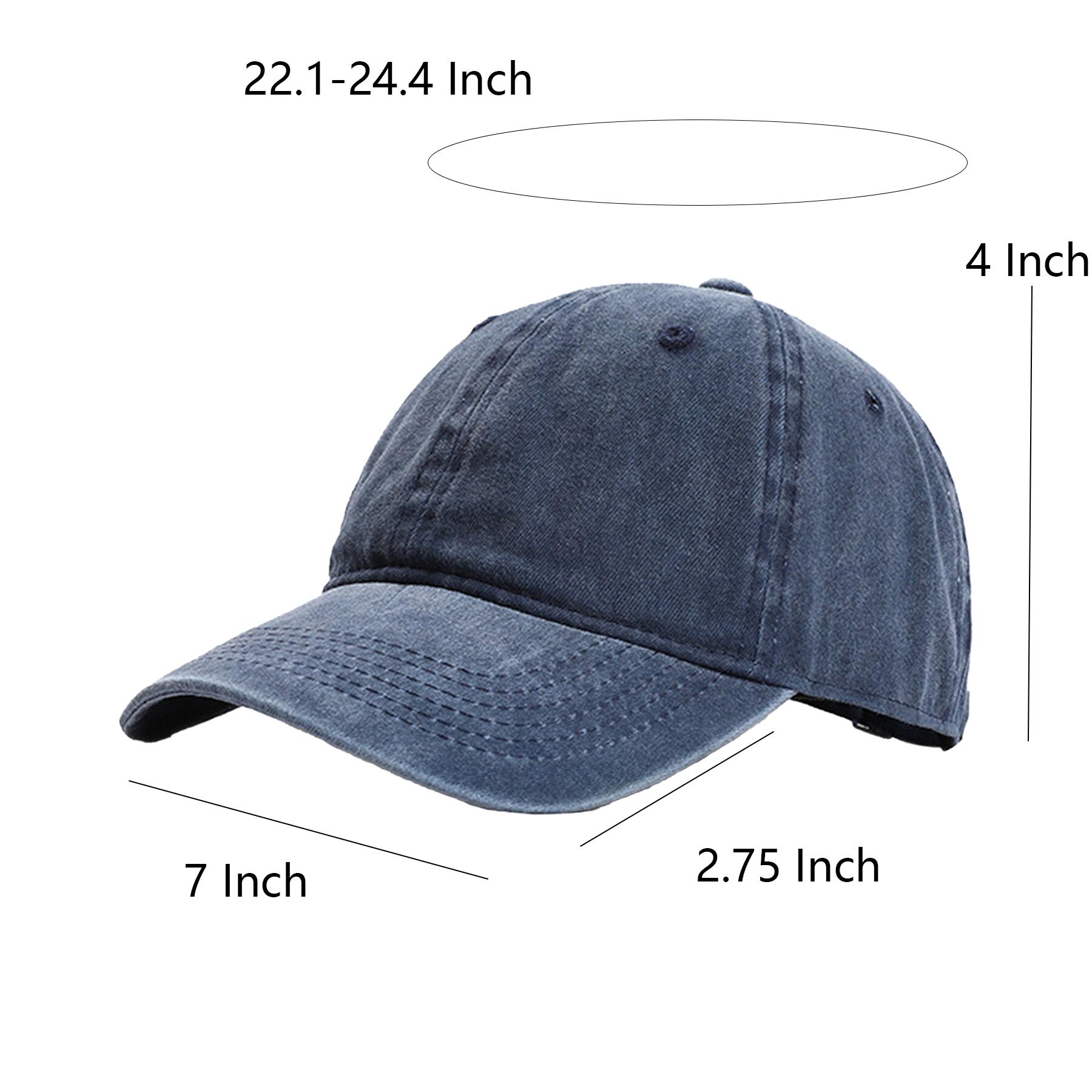 Vintage Distressed Cotton Baseball Cap