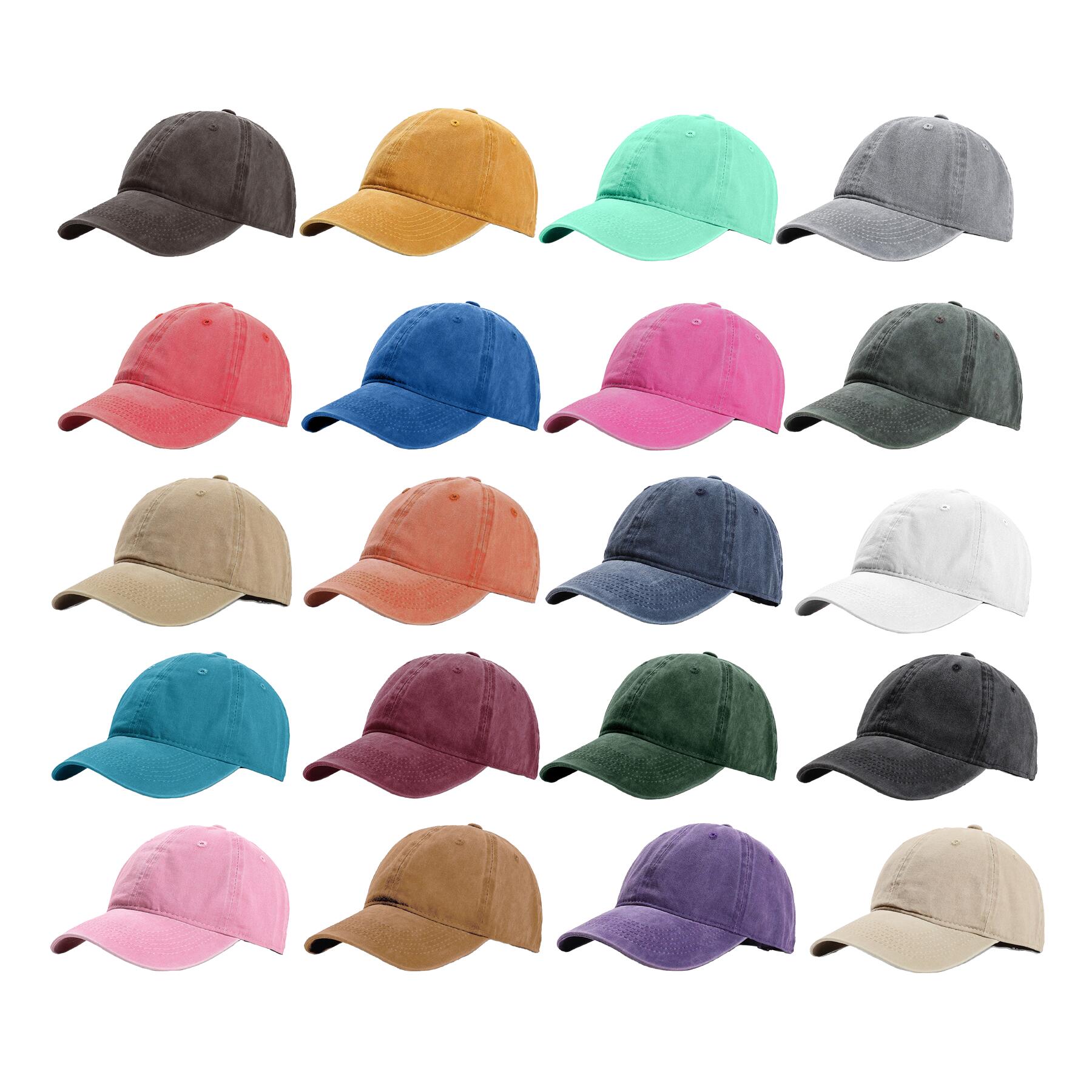 Vintage Distressed Cotton Baseball Cap