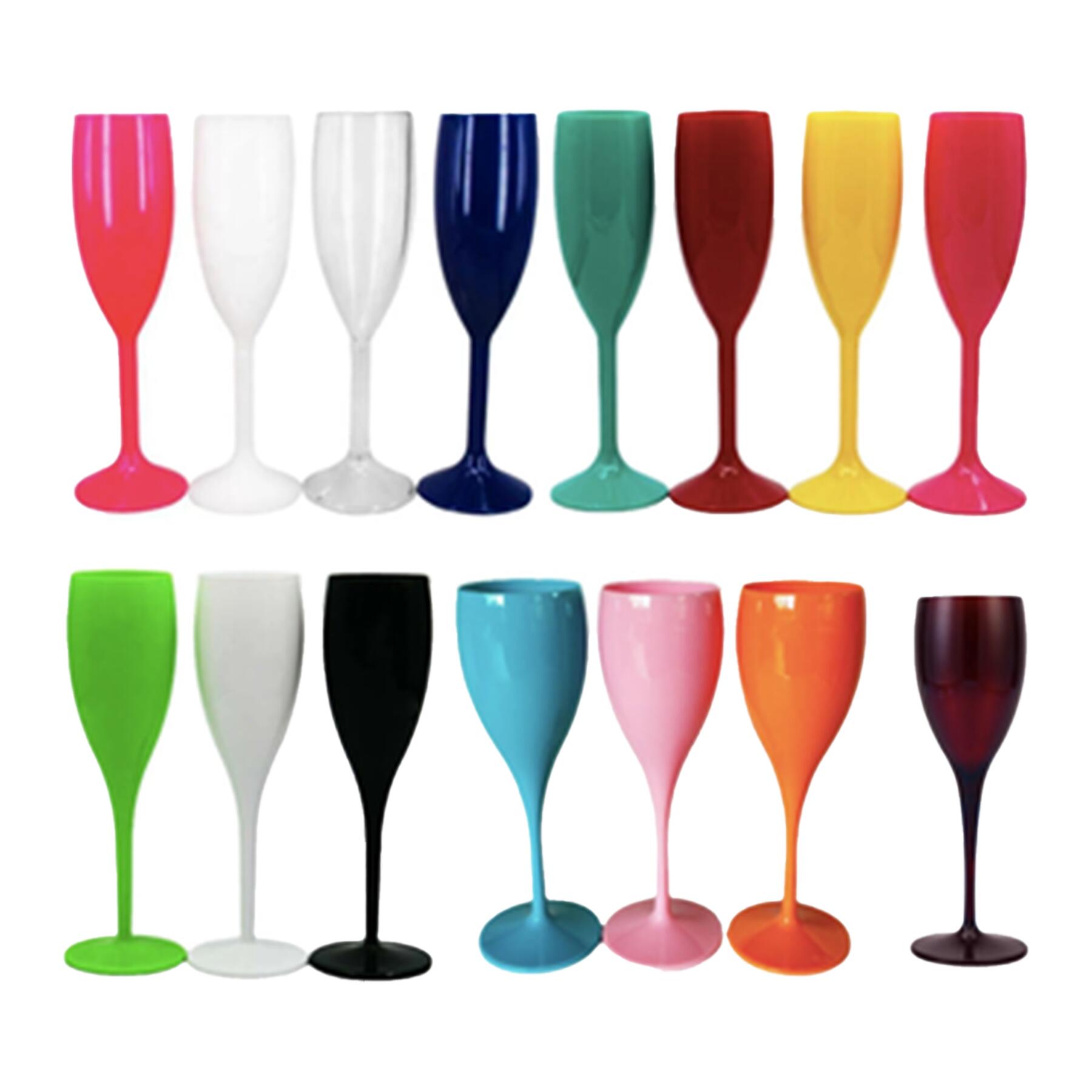 Shatterproof Plastic Goblets Crystal Clear