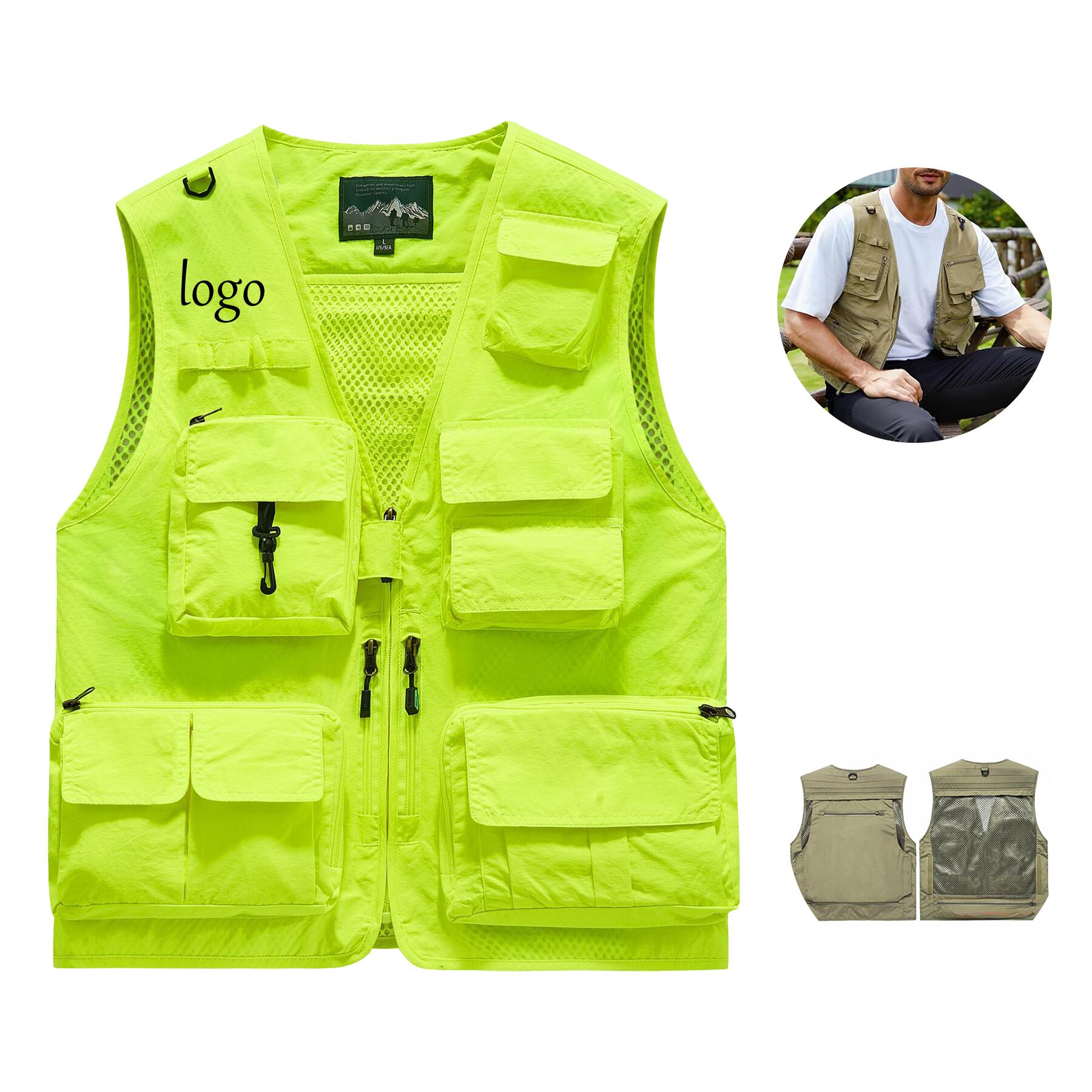 Multi Pocket Vest for Work Travel