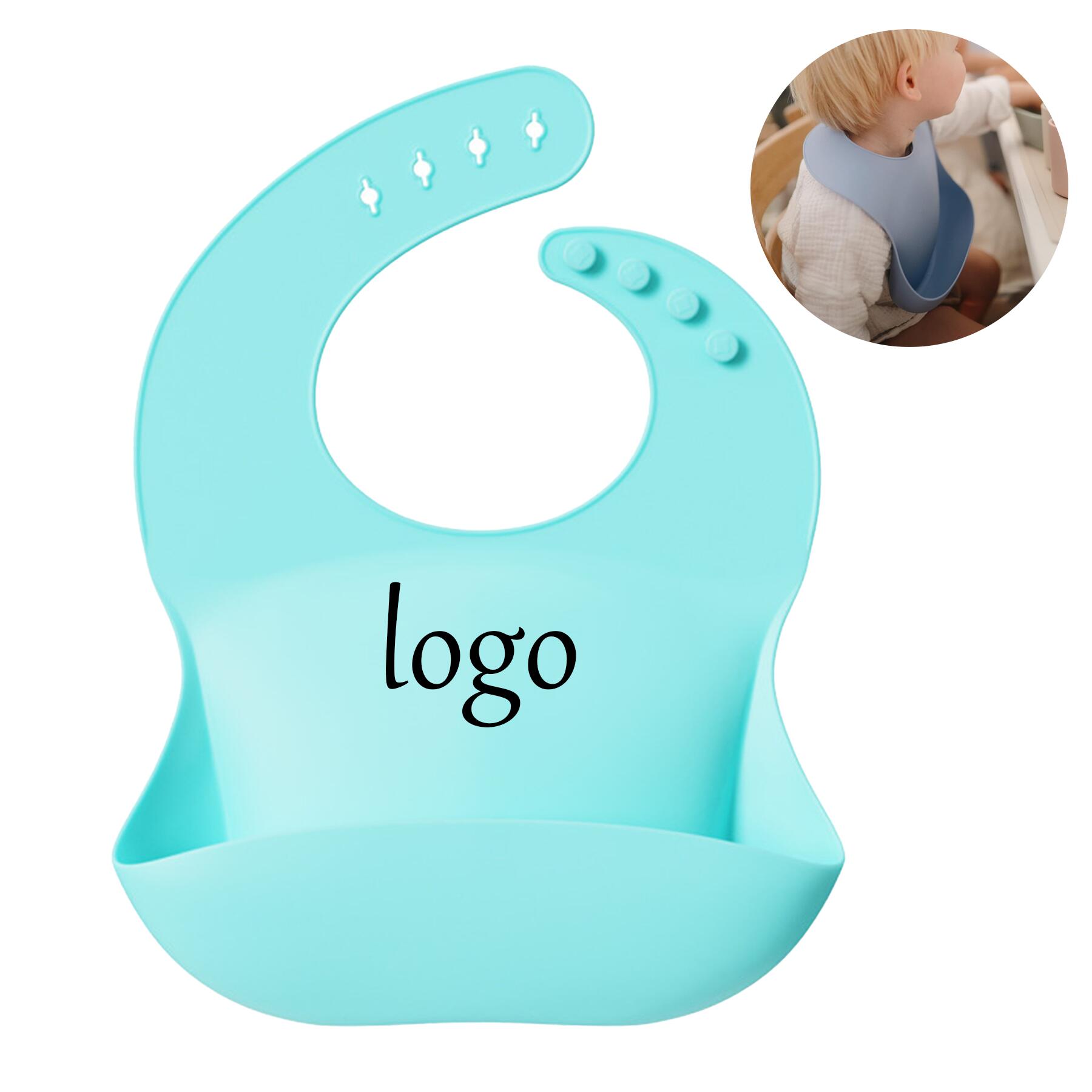 Adjustable Silicone Baby Feeding Bib