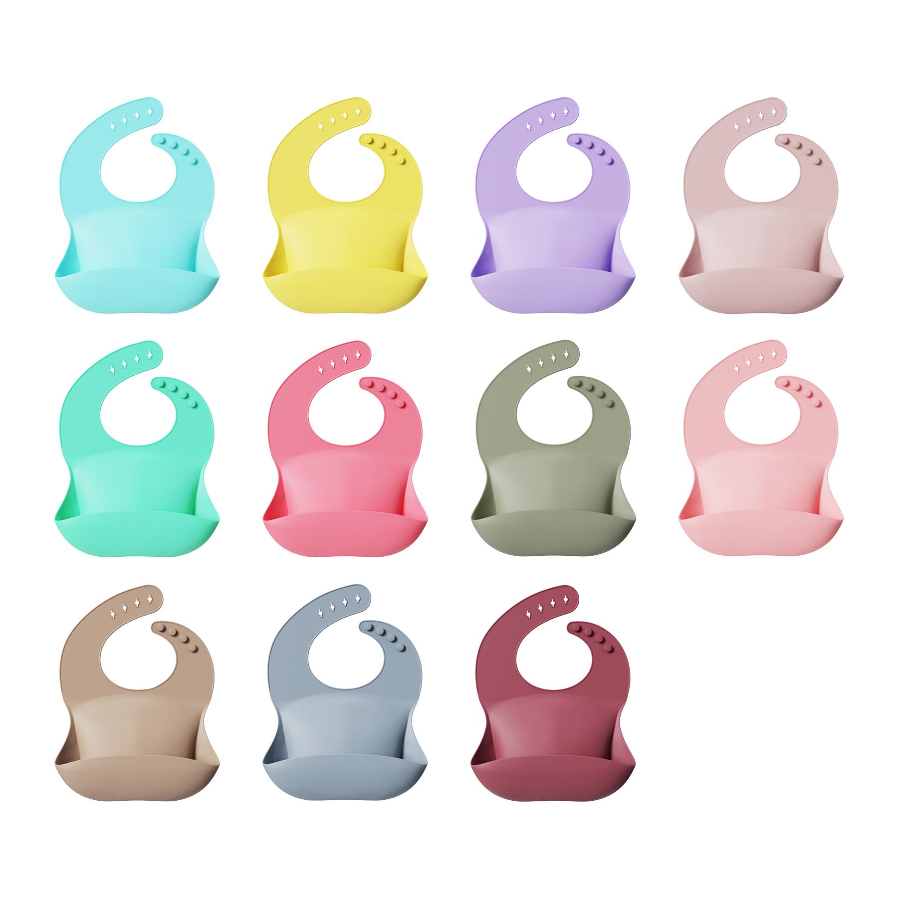 Adjustable Silicone Baby Feeding Bib