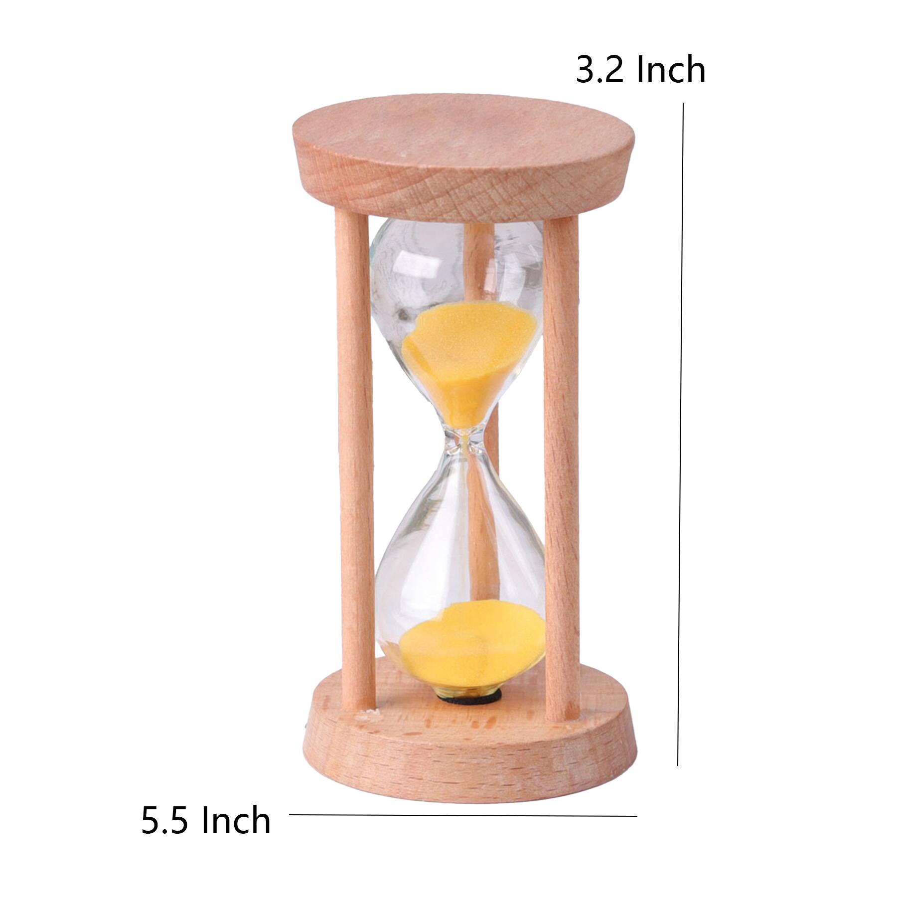 Wooden Hourglass Timer Customizable Logo