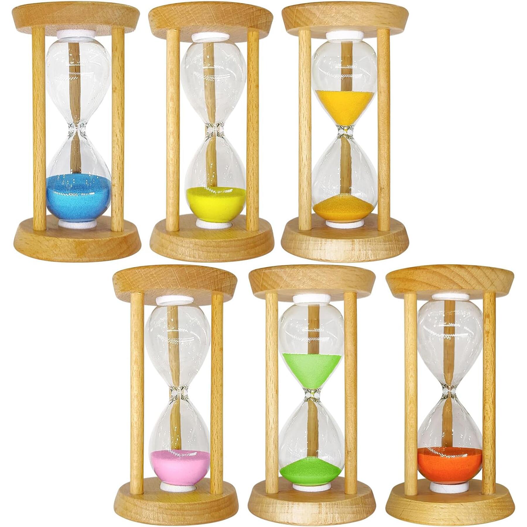 Wooden Hourglass Timer Customizable Logo