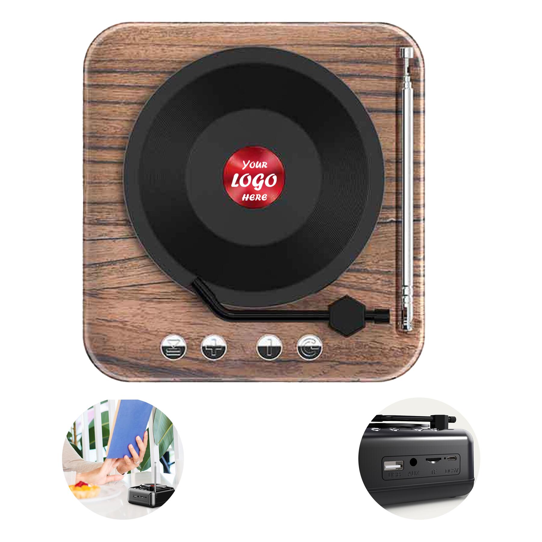 Vintage Bluetooth Record Player Speaker