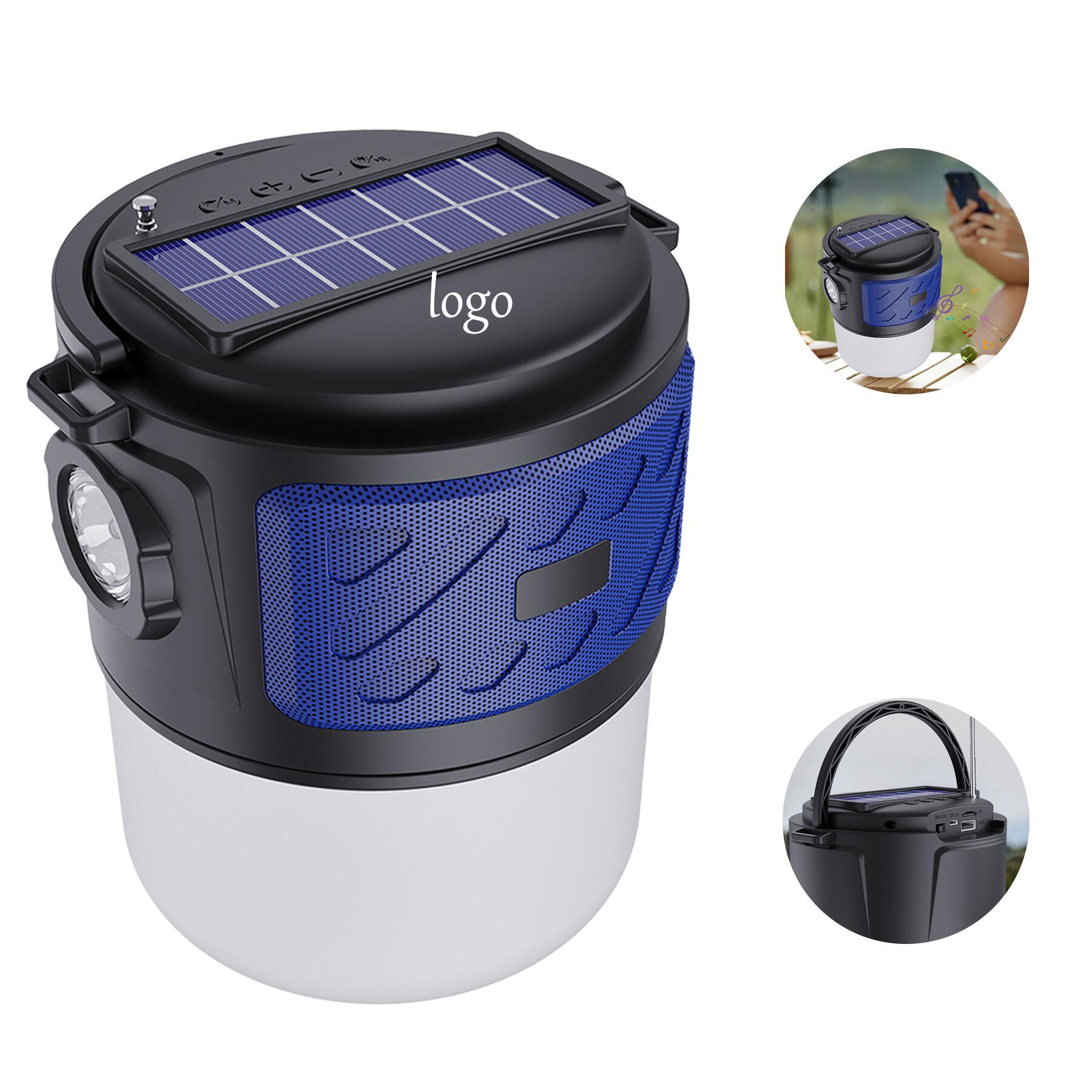 Solar Lantern Speaker with Flashlight