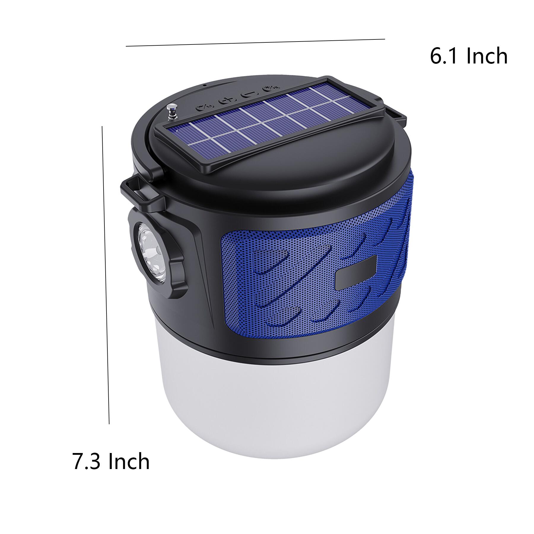 Solar Lantern Speaker with Flashlight