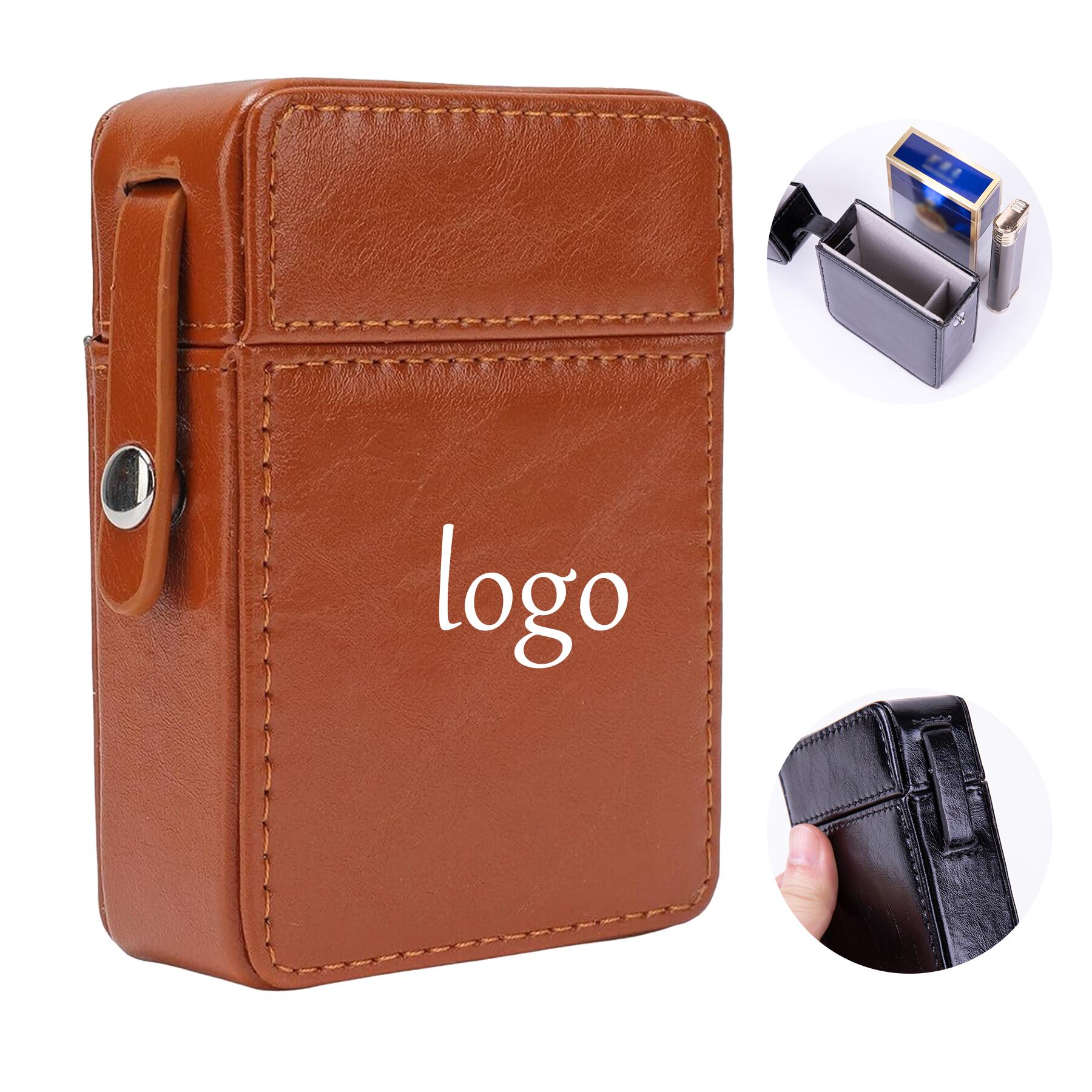 Slim PU Leather Cigarette Case