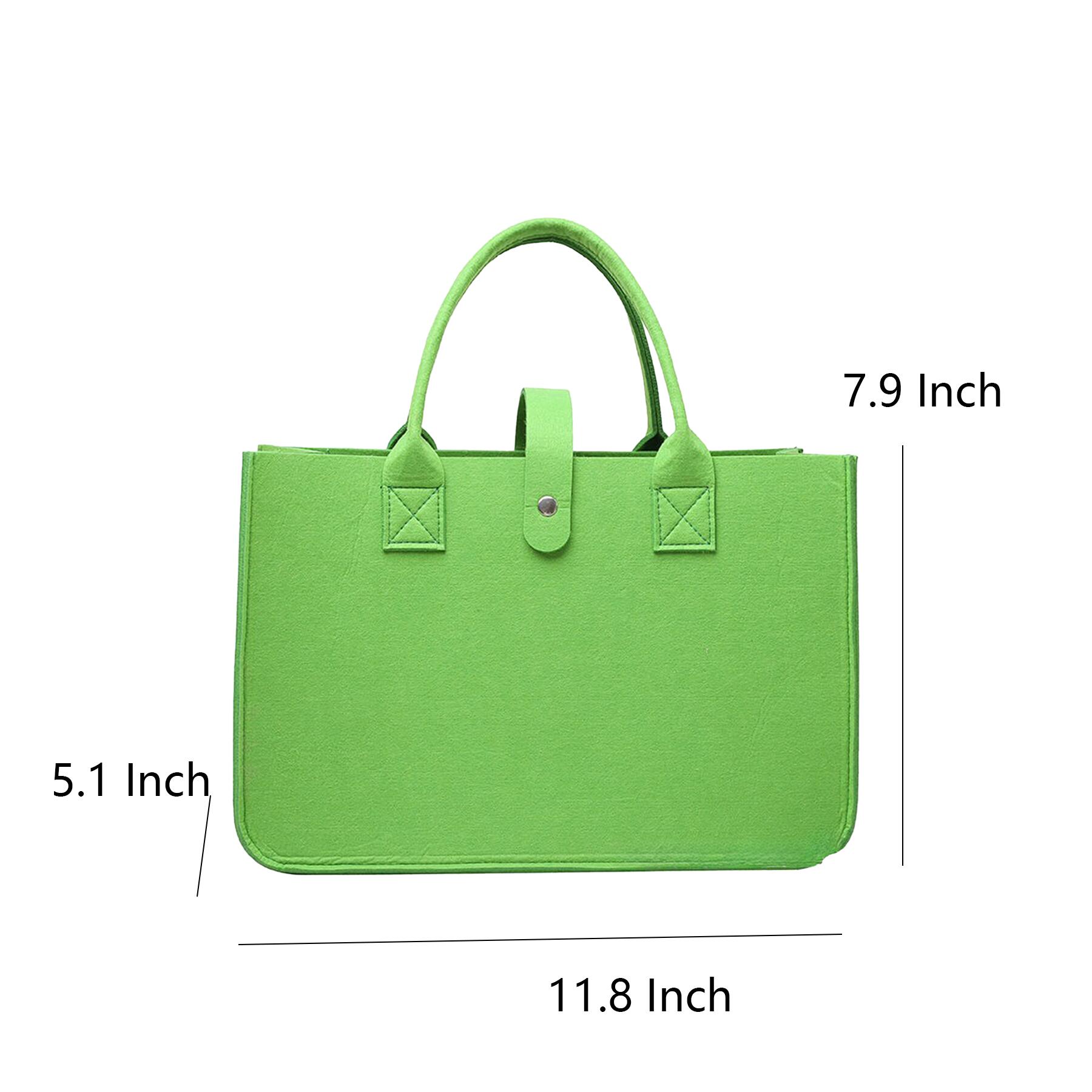 Durable Felt Tote Bag with Zipper