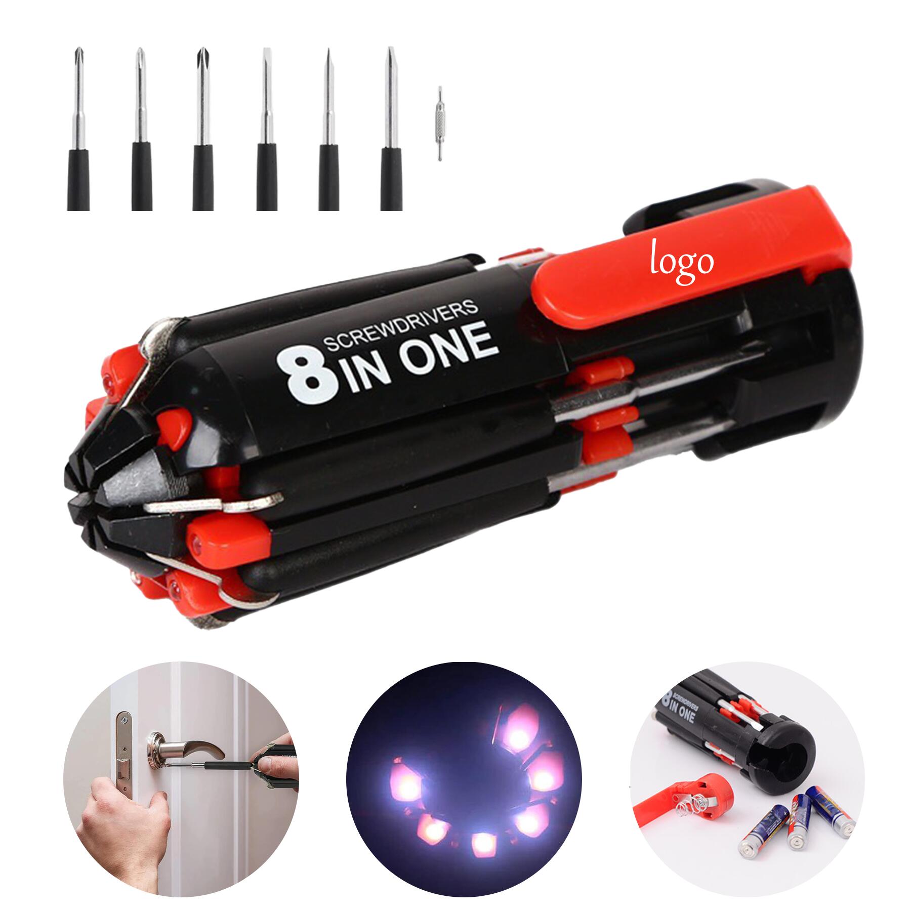 Multipurpose Flashlight Screwdriver Tool Kit