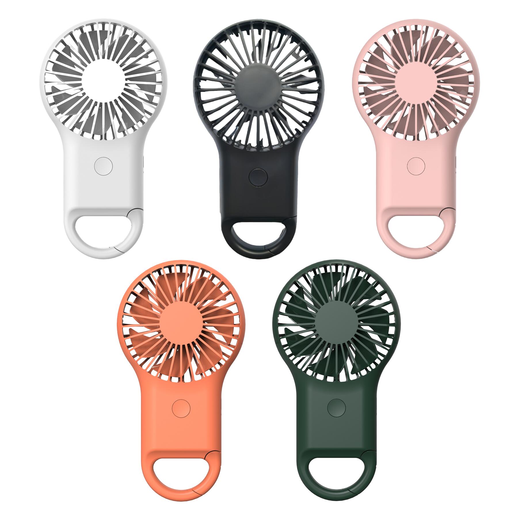 Rechargeable Portable Fan Carabiner Clip