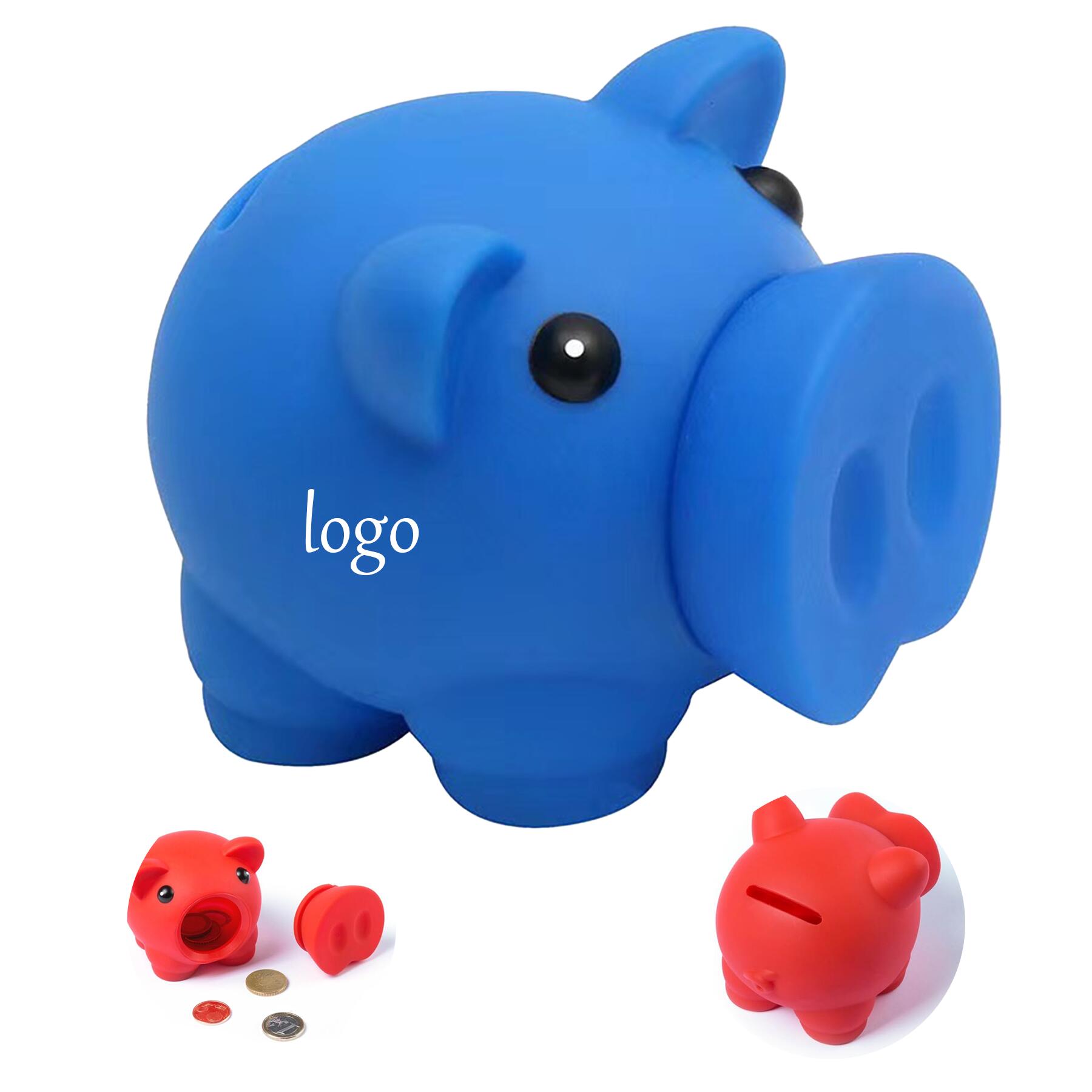Custom Logo PVC Piggy Bank