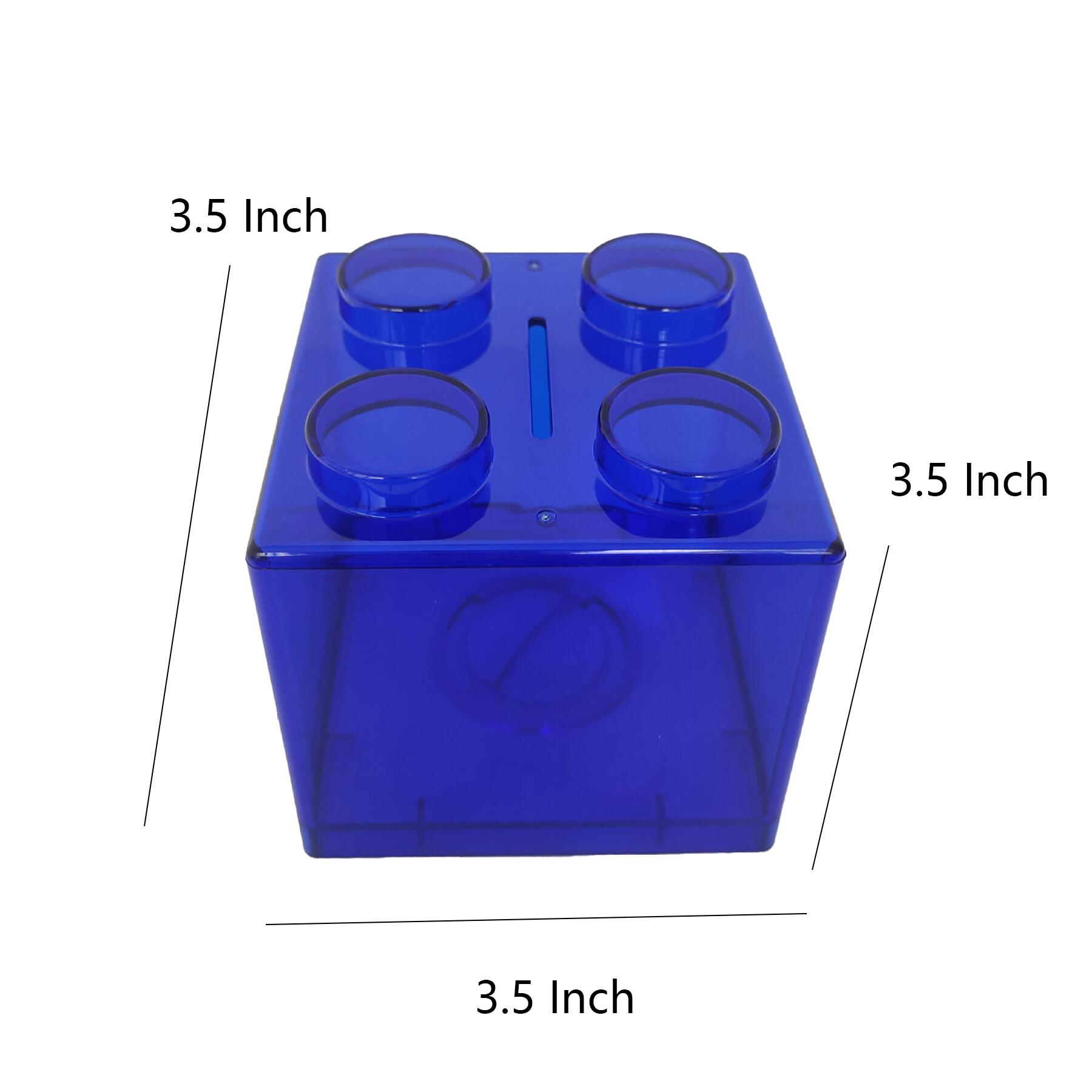 Transparent Acrylic Piggy Bank Blocks