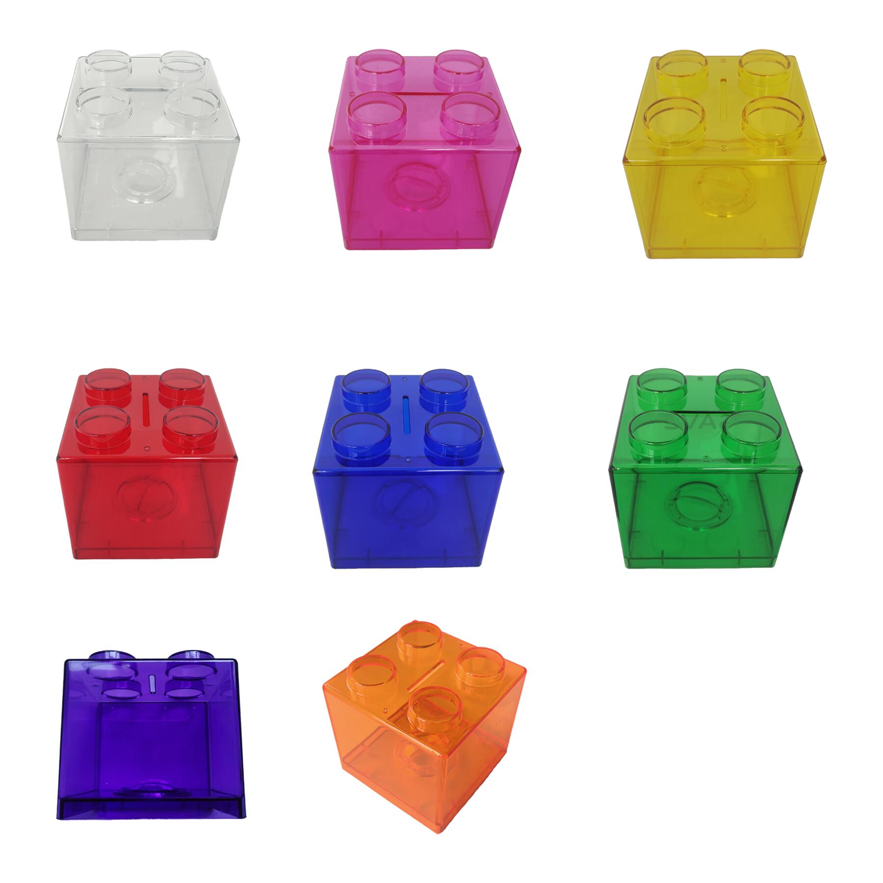 Transparent Acrylic Piggy Bank Blocks