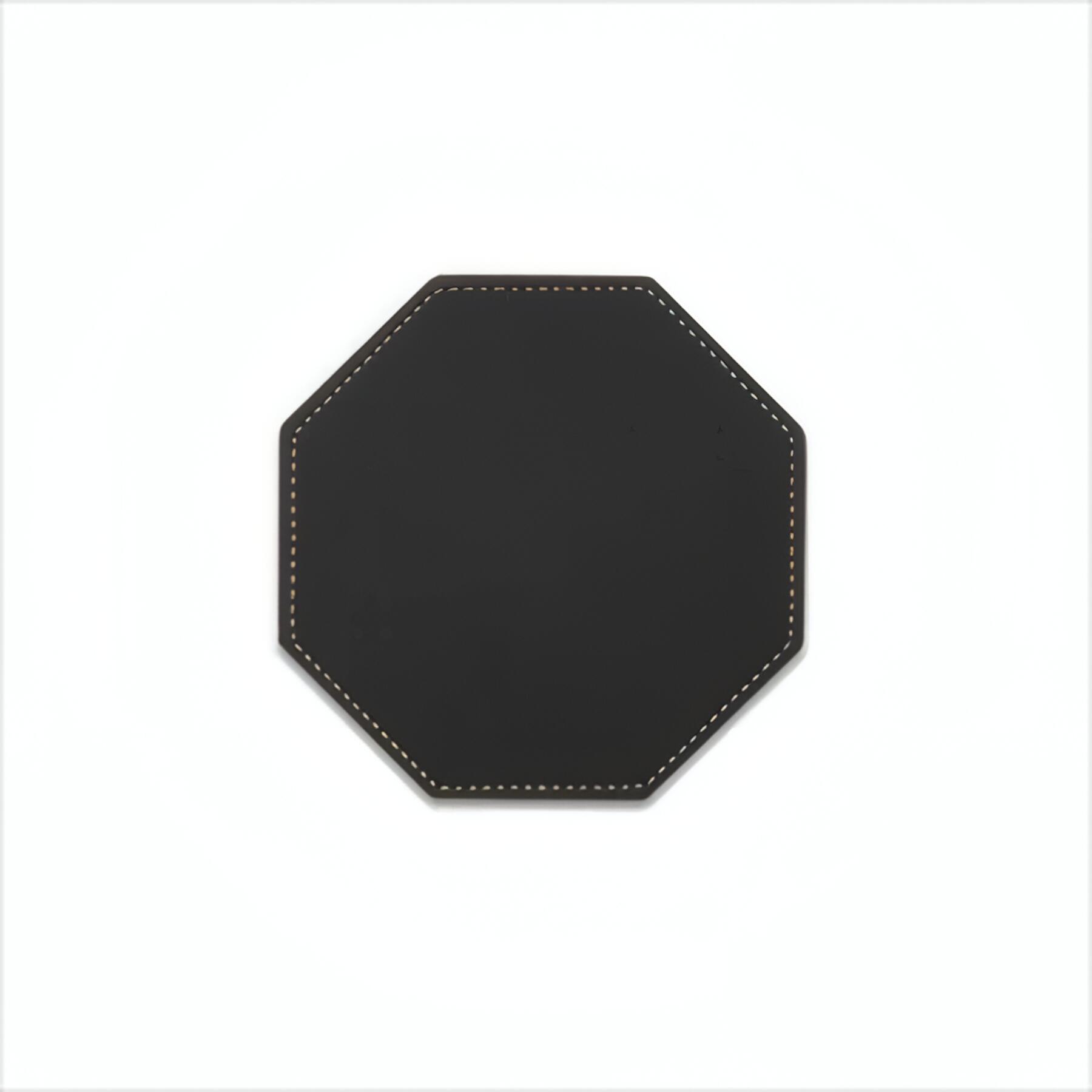 Premium Leather Coasters with Holder