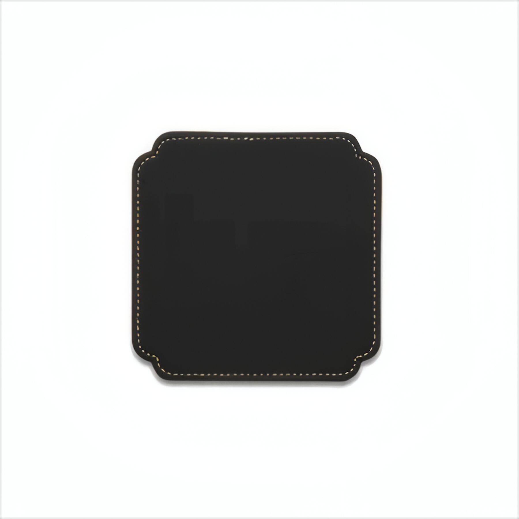 Premium Leather Coasters with Holder