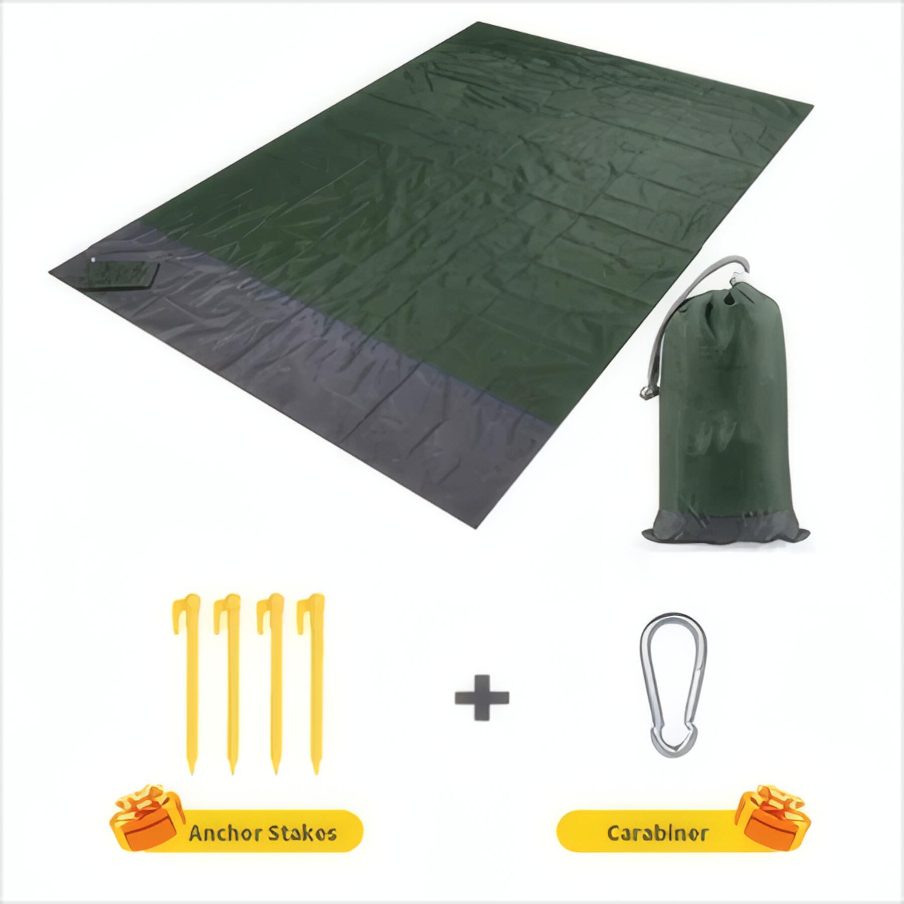 Folding Beach Mat Set