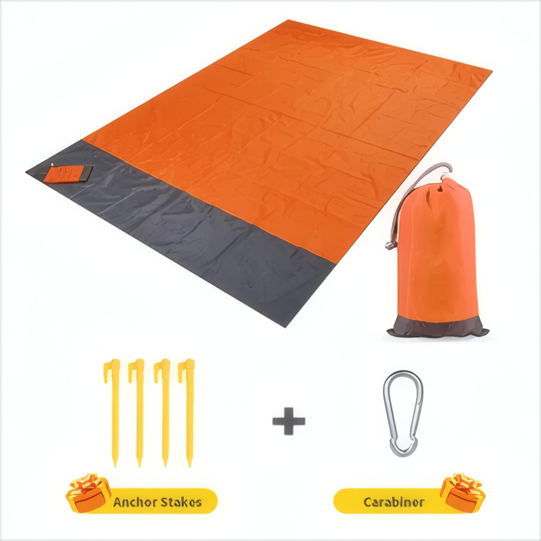 Folding Beach Mat Set
