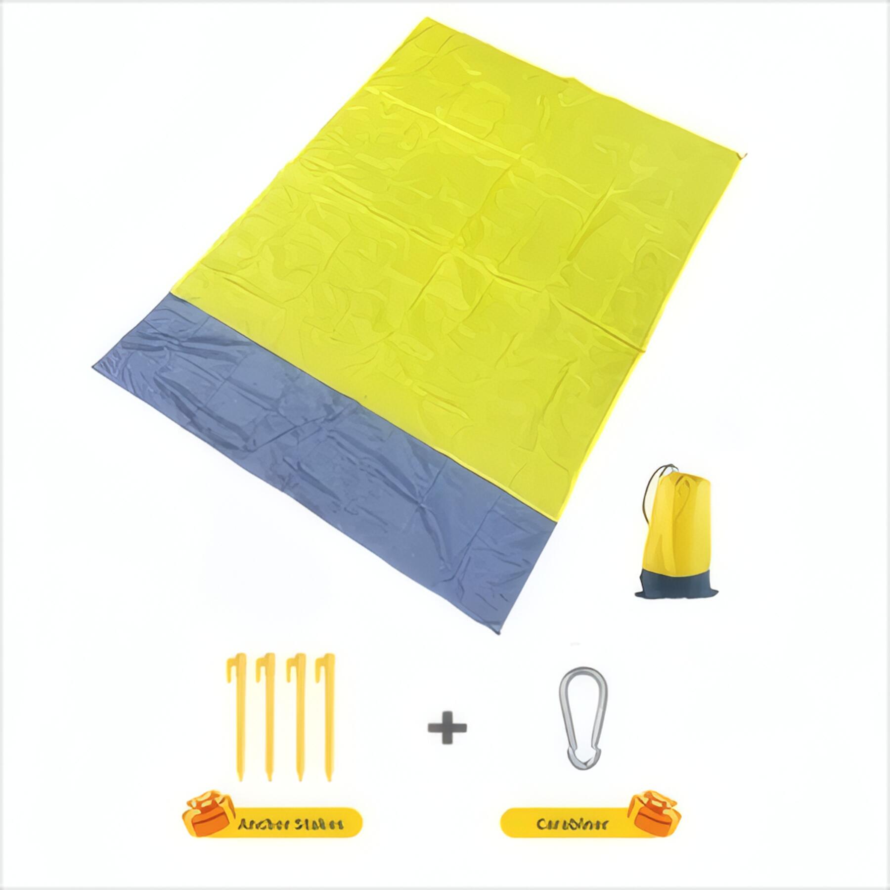 Folding Beach Mat Set