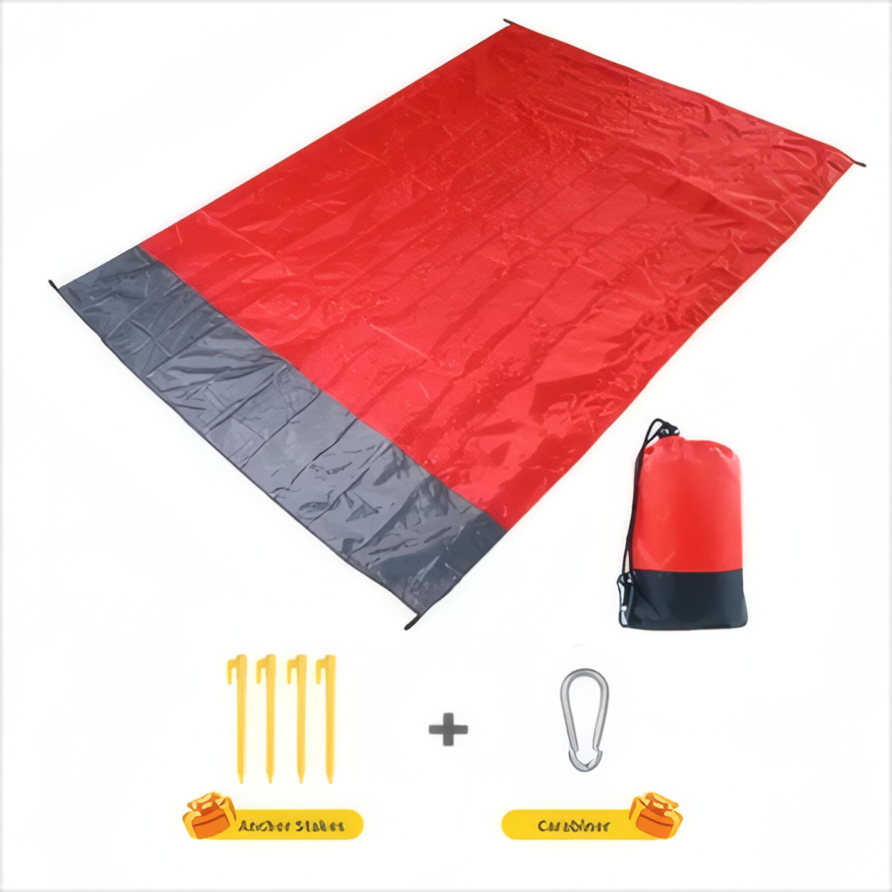 Folding Beach Mat Set