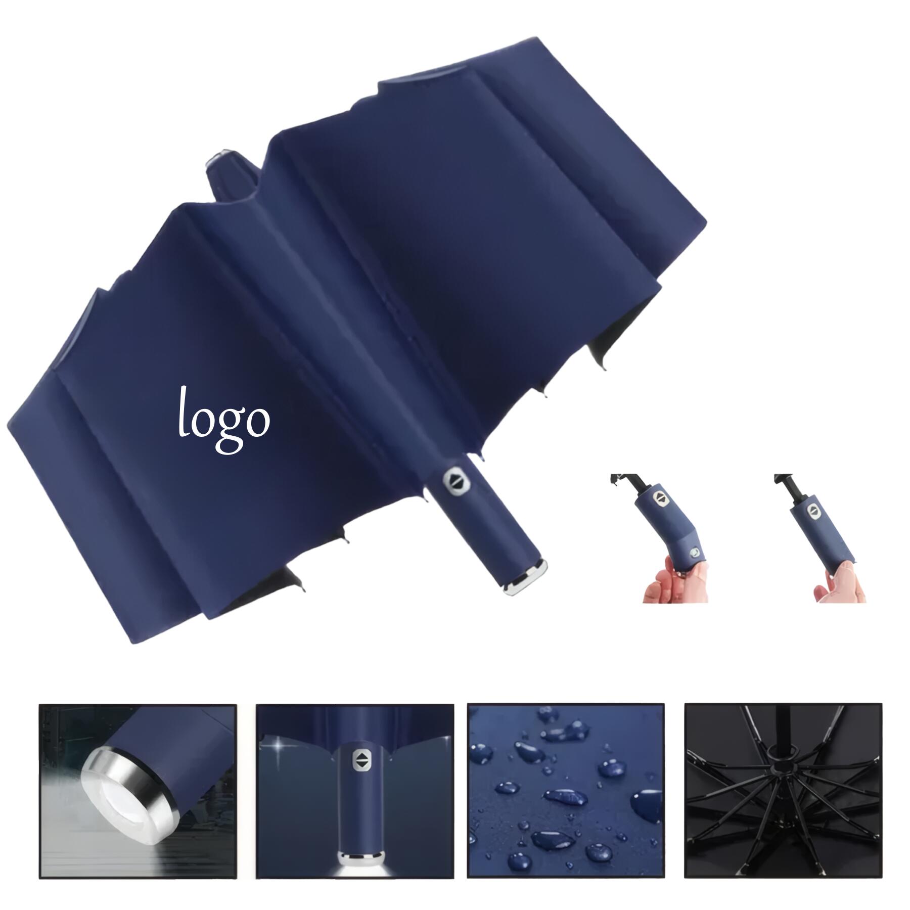 LED Folding Umbrella Windproof