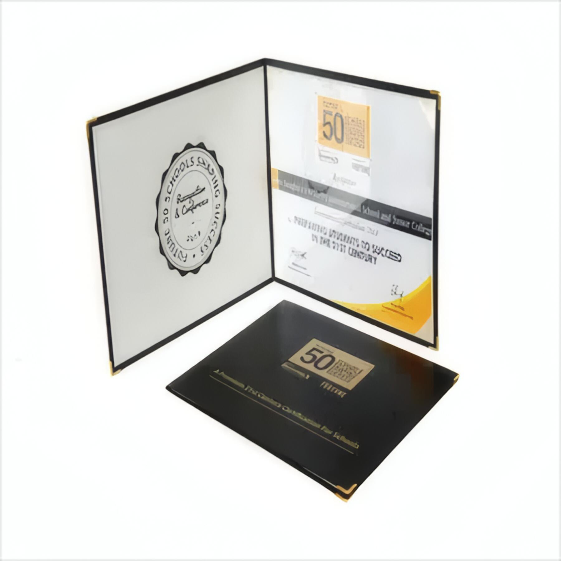 Premium Leather Certificate Cover Holder