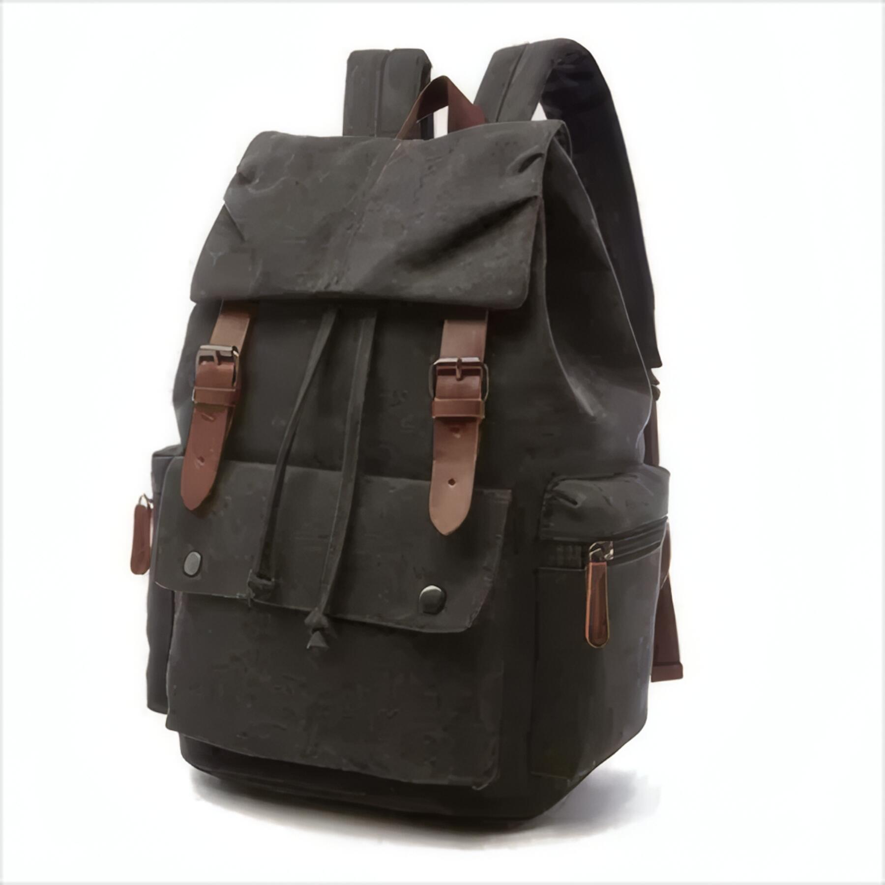 Custom Logo Canvas Backpack