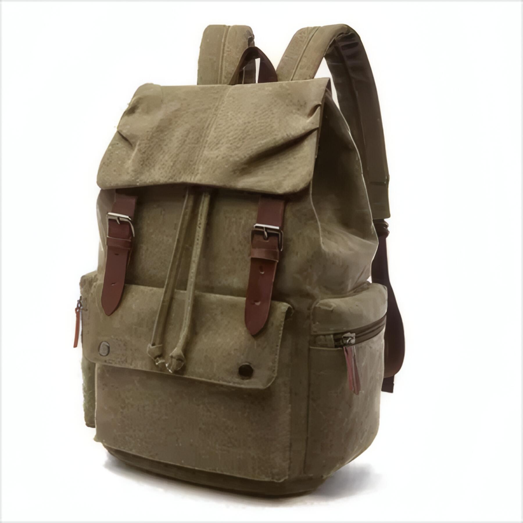 Custom Logo Canvas Backpack