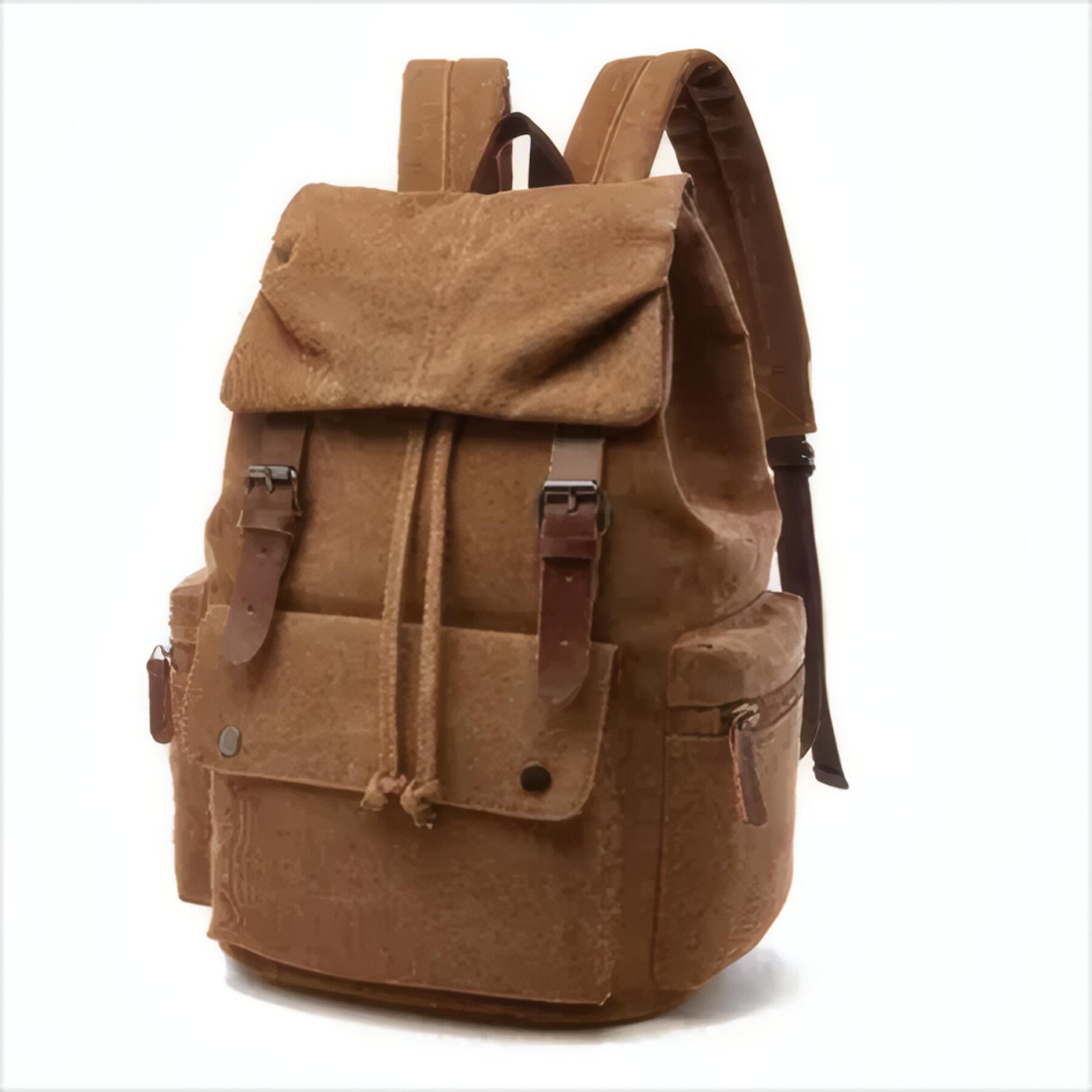Custom Logo Canvas Backpack