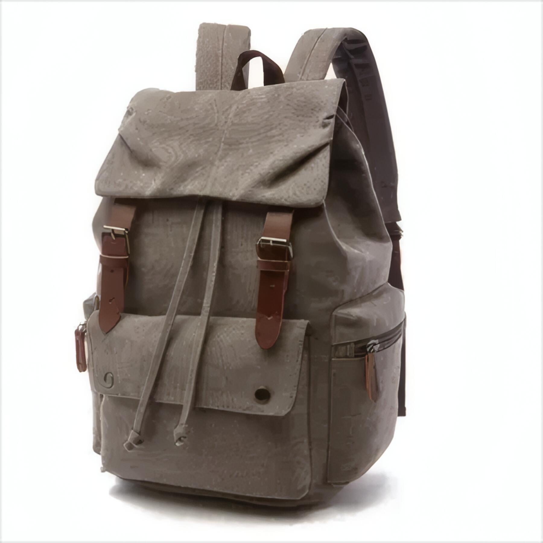 Custom Logo Canvas Backpack