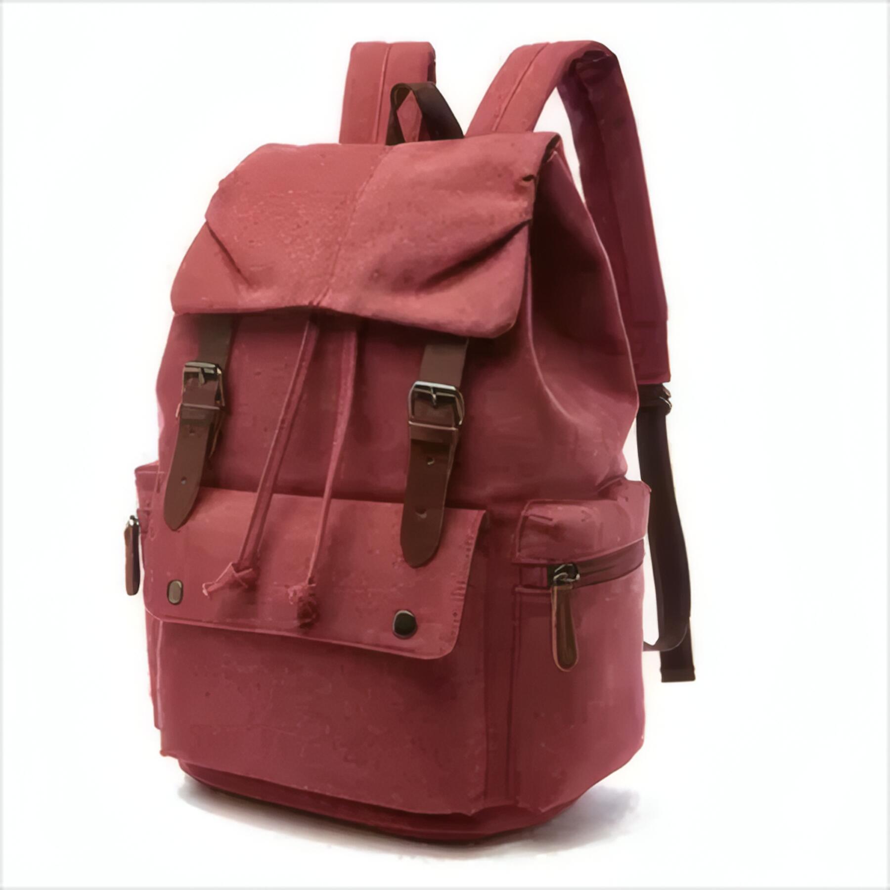 Custom Logo Canvas Backpack