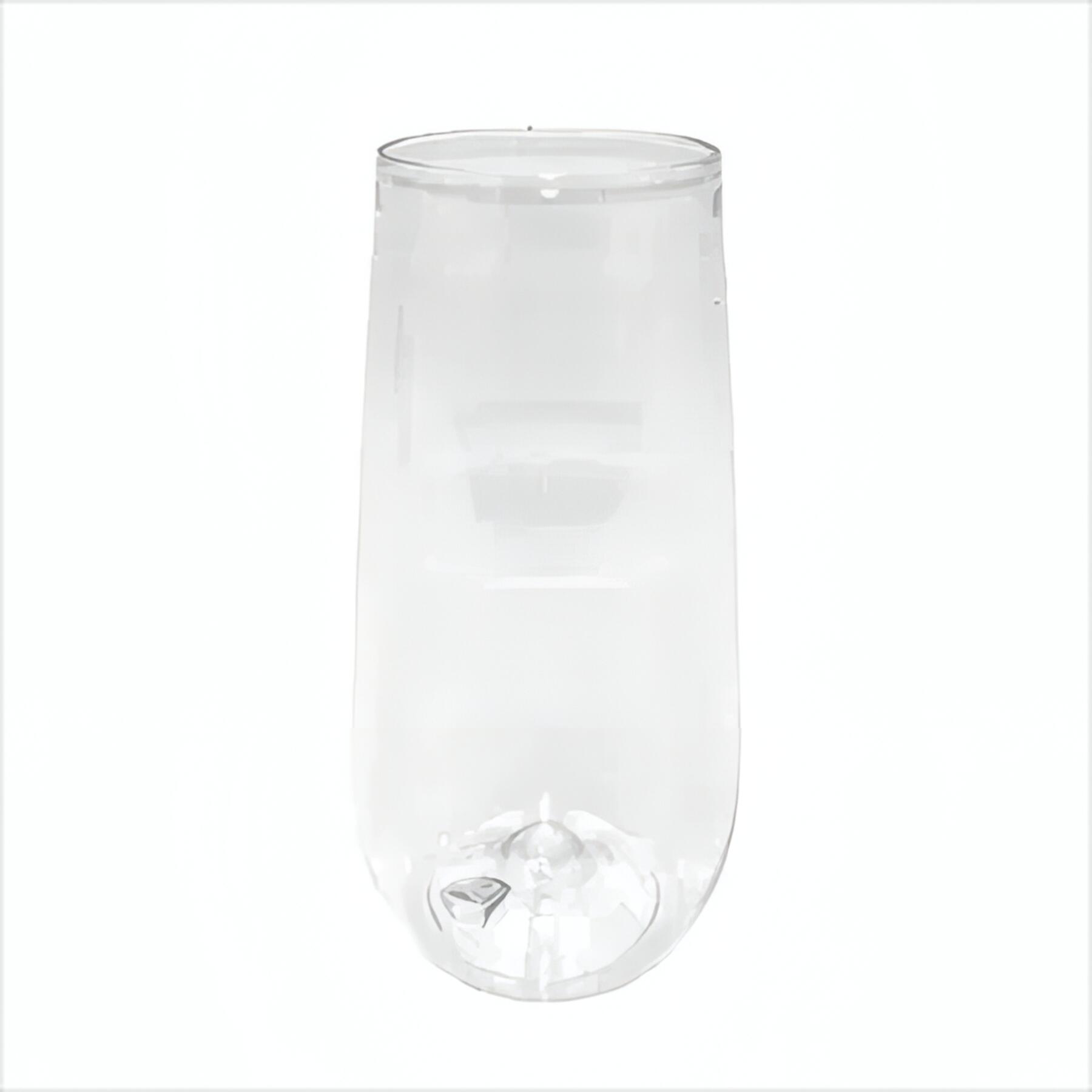 10 oz Plastic Stemless Flute