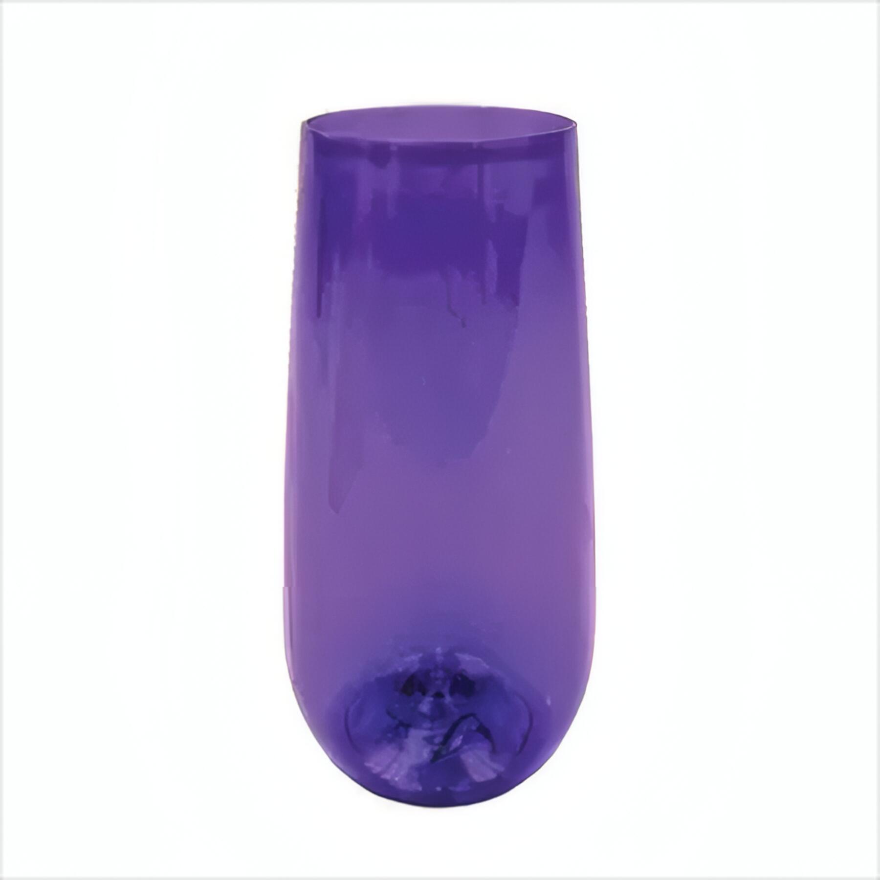 10 oz Plastic Stemless Flute