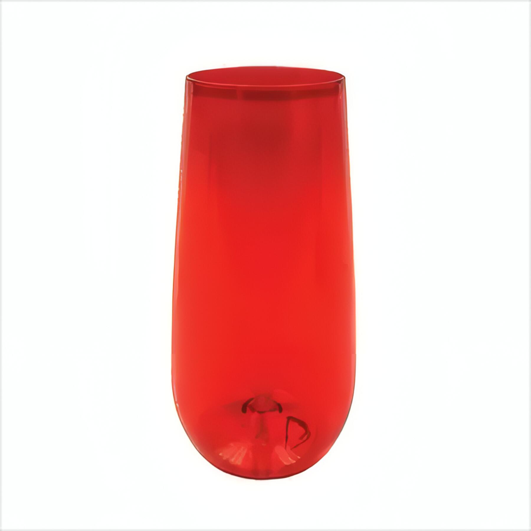 10 oz Plastic Stemless Flute