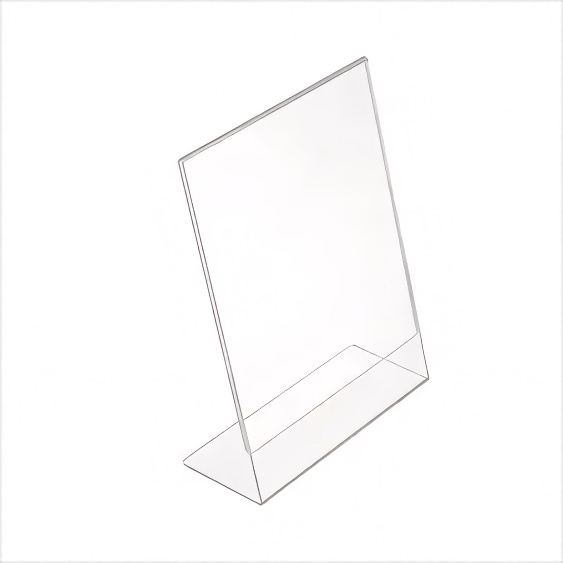 Clear Acrylic Slant Sign Holder
