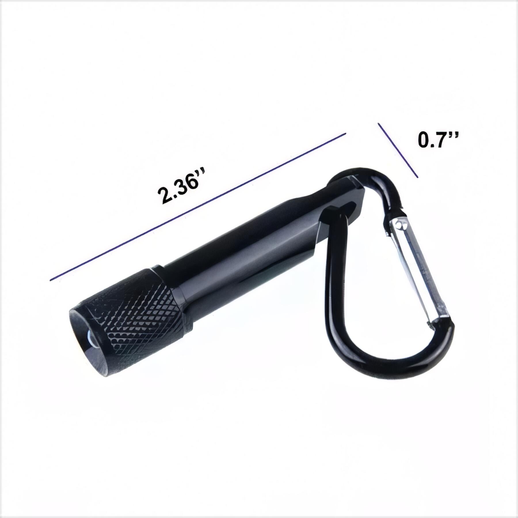 Aluminum Carabiner Flashlight Clip