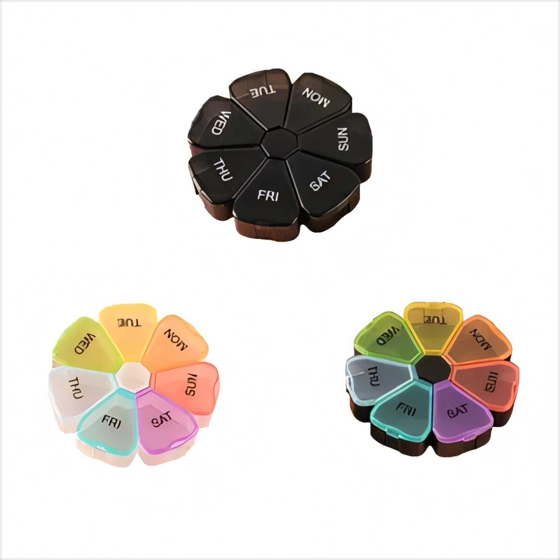 7-Day Pill Organizer Round