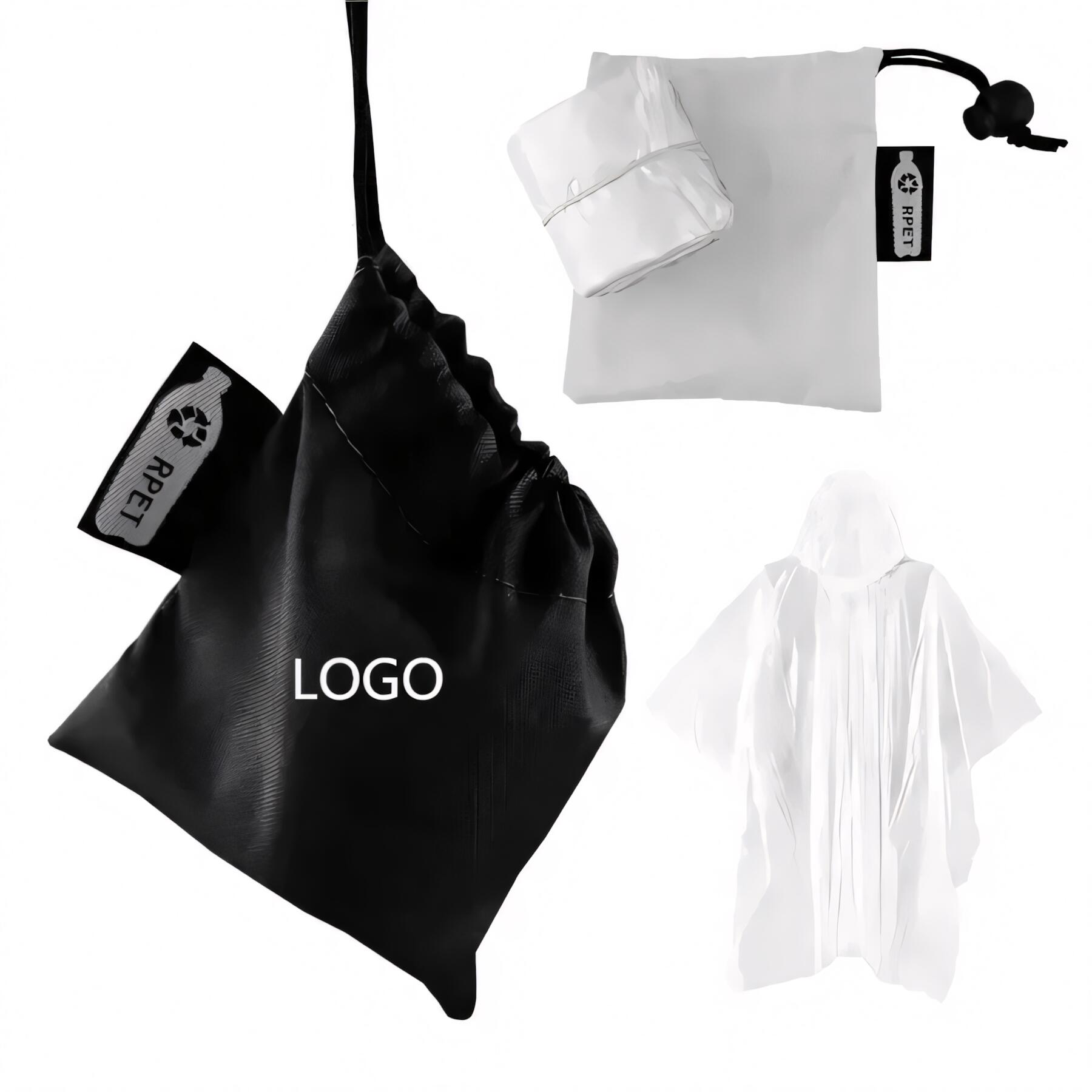 PE Poncho with Recycled Pouch