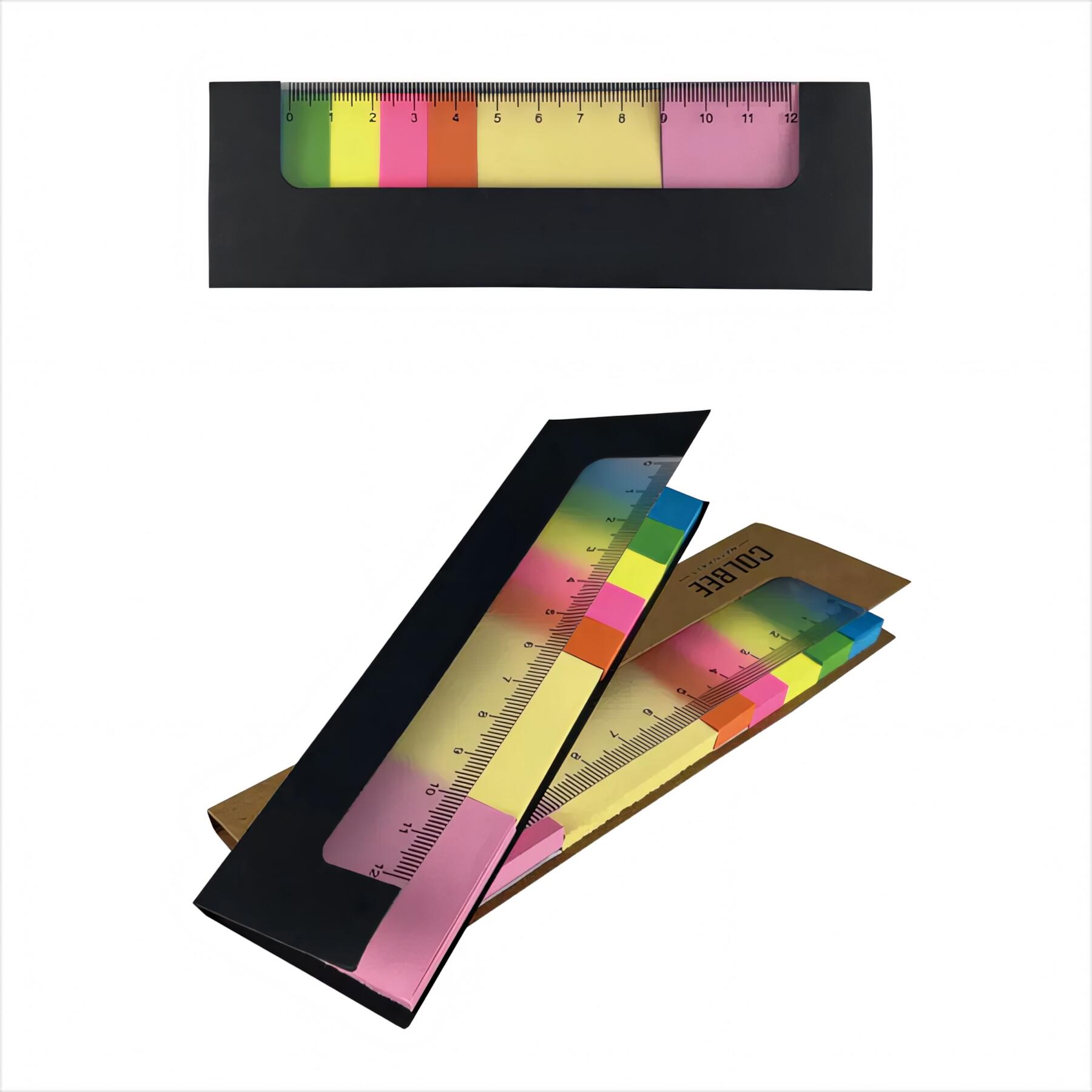 Ruler Sticky Notes Combo Set