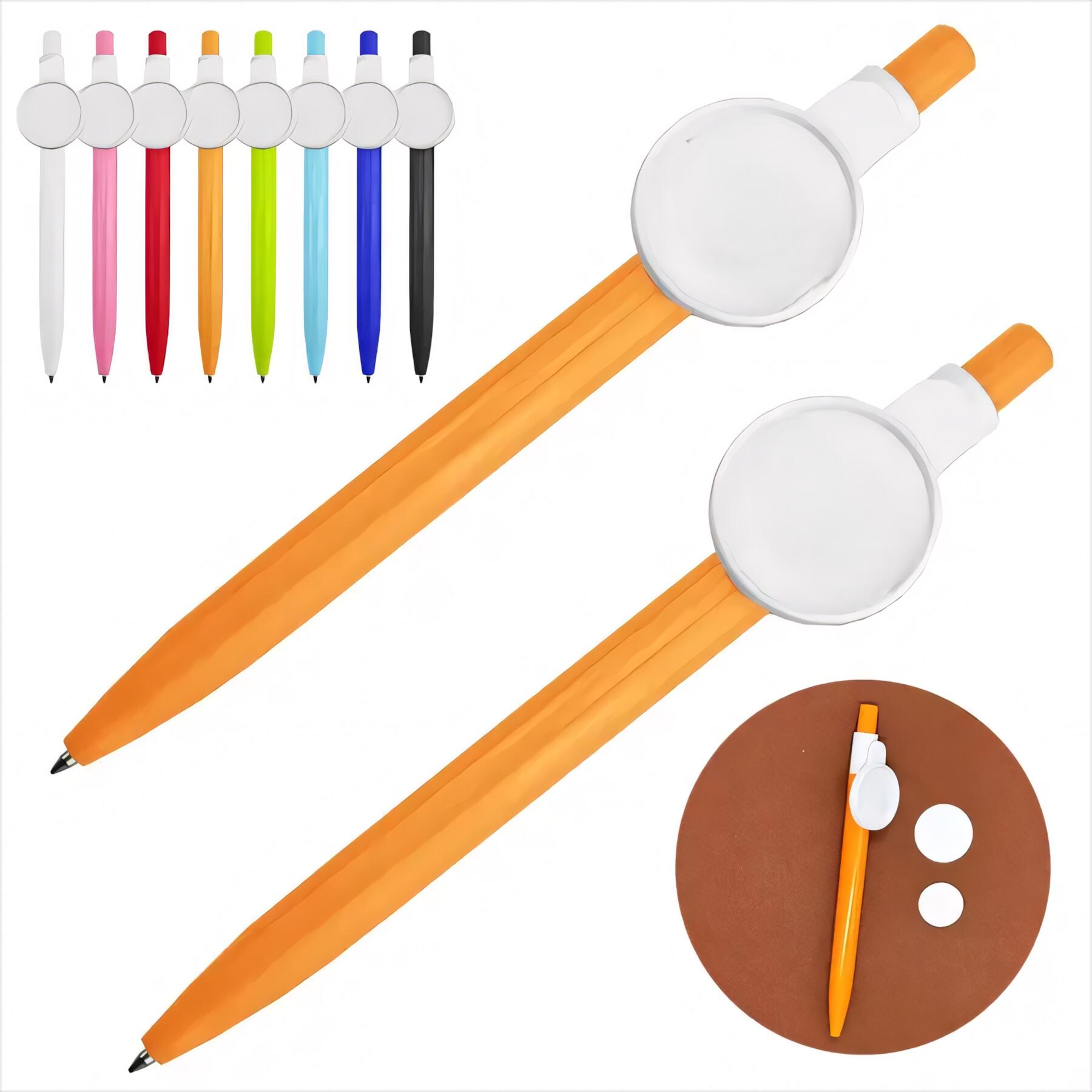 Retractable Badge Clip Ballpoint Pen