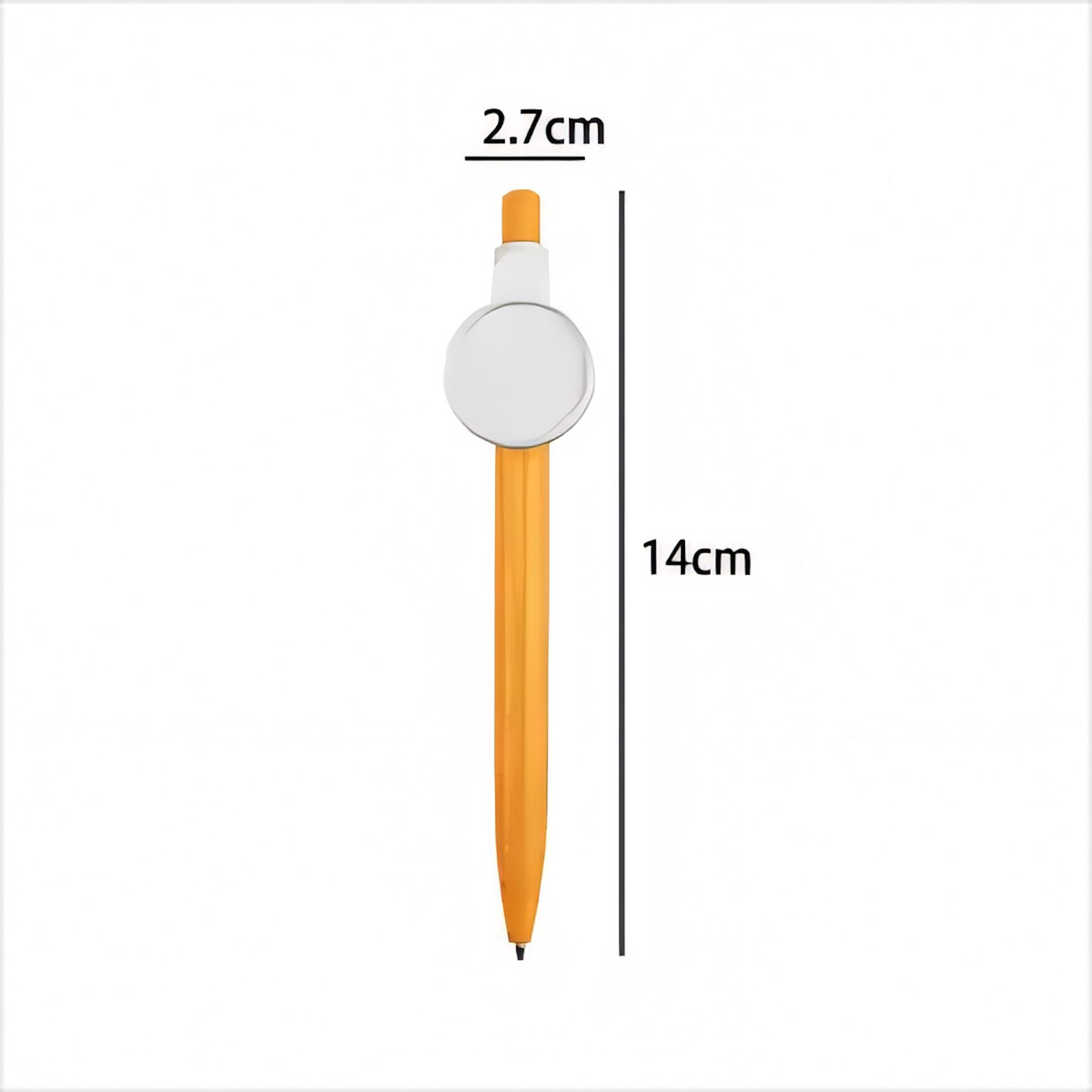 Retractable Badge Clip Ballpoint Pen