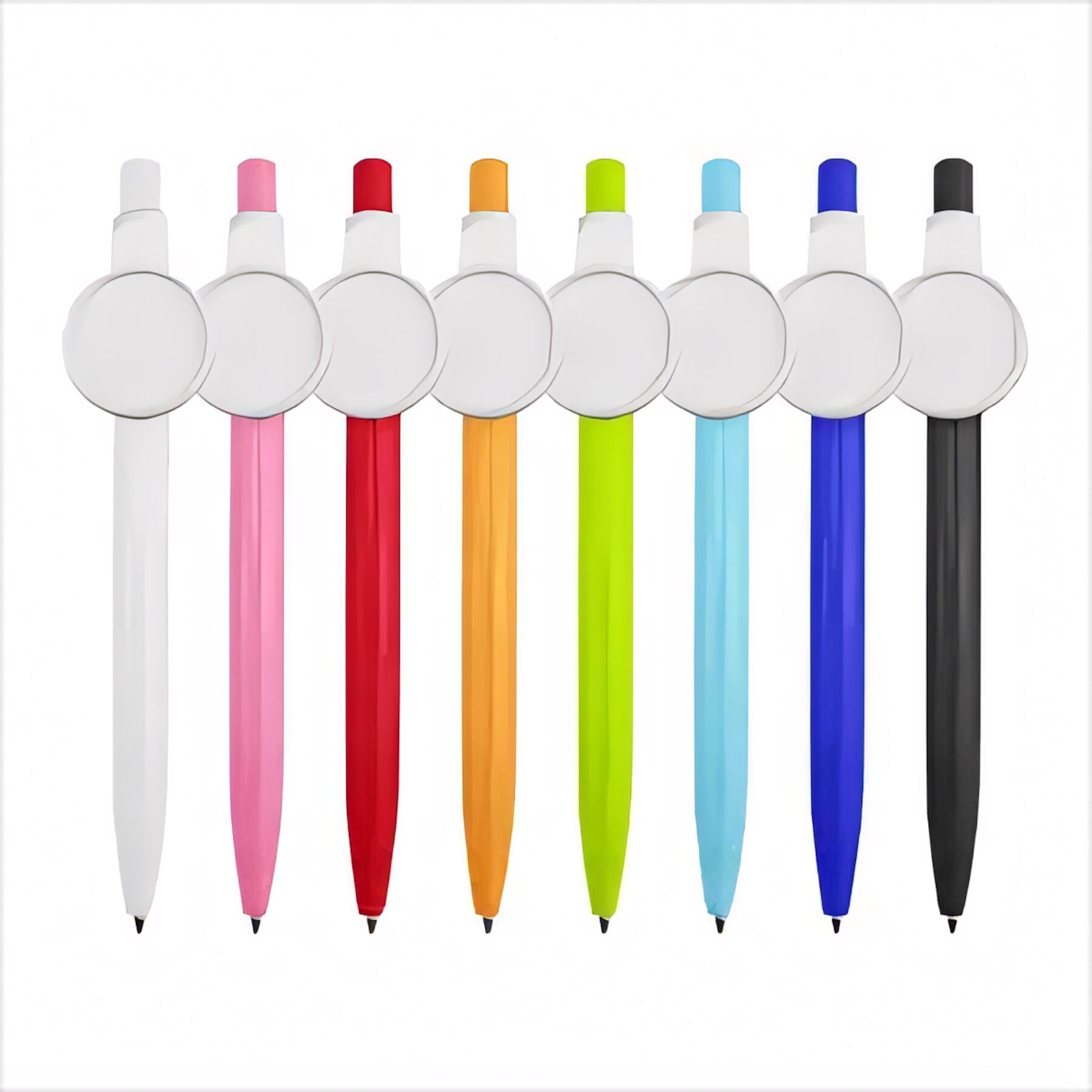 Retractable Badge Clip Ballpoint Pen