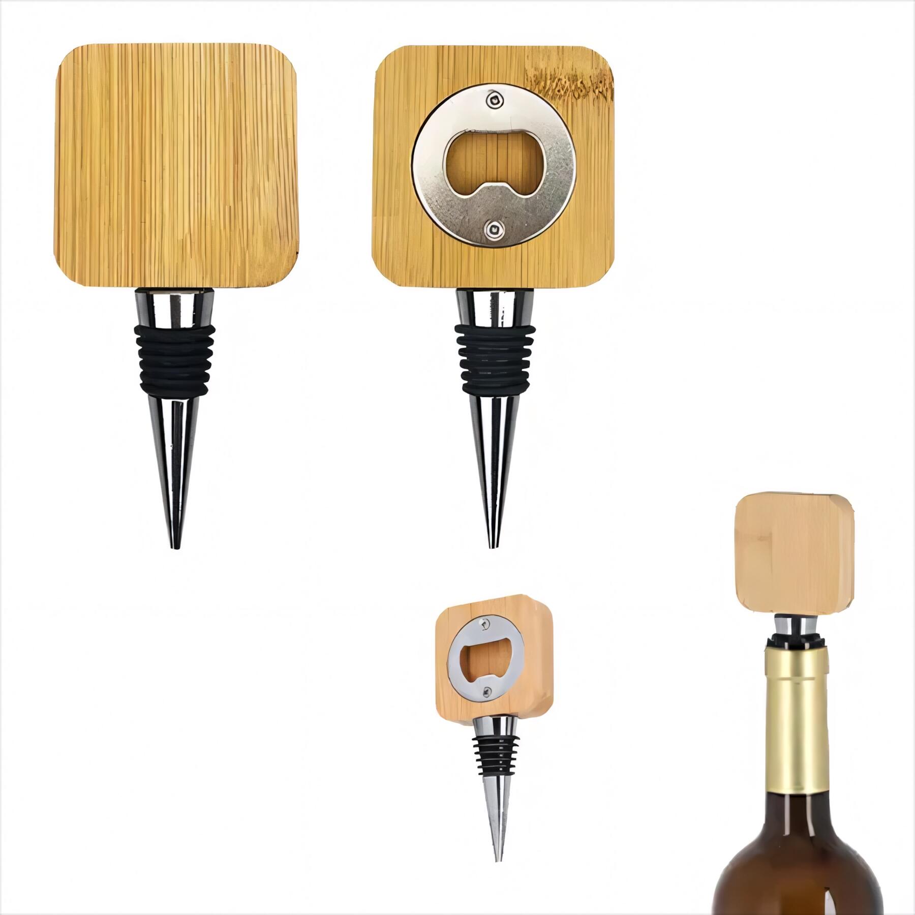 Eco Bamboo Bottle Opener Stopper