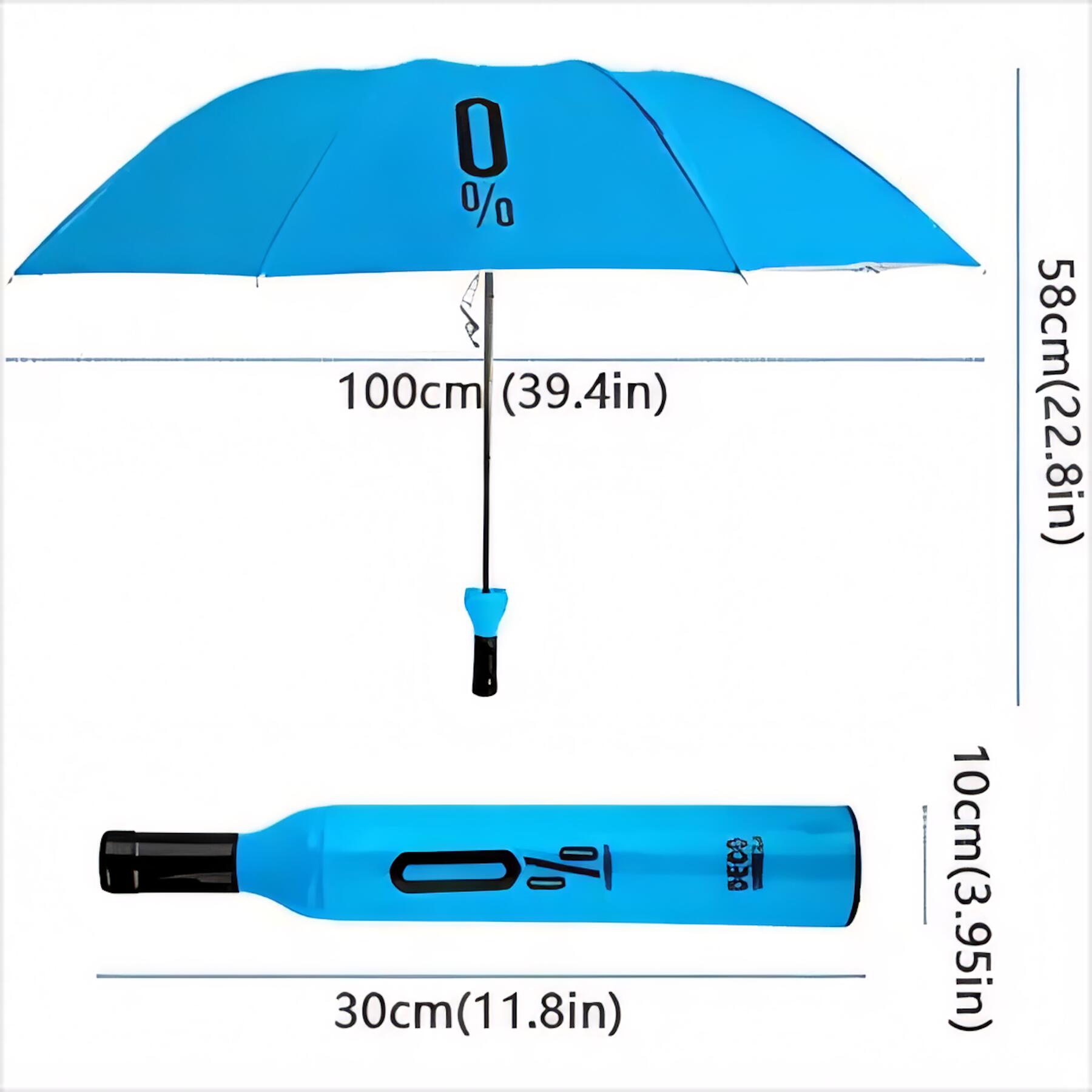 Wine Bottle Umbrella Travel Portable
